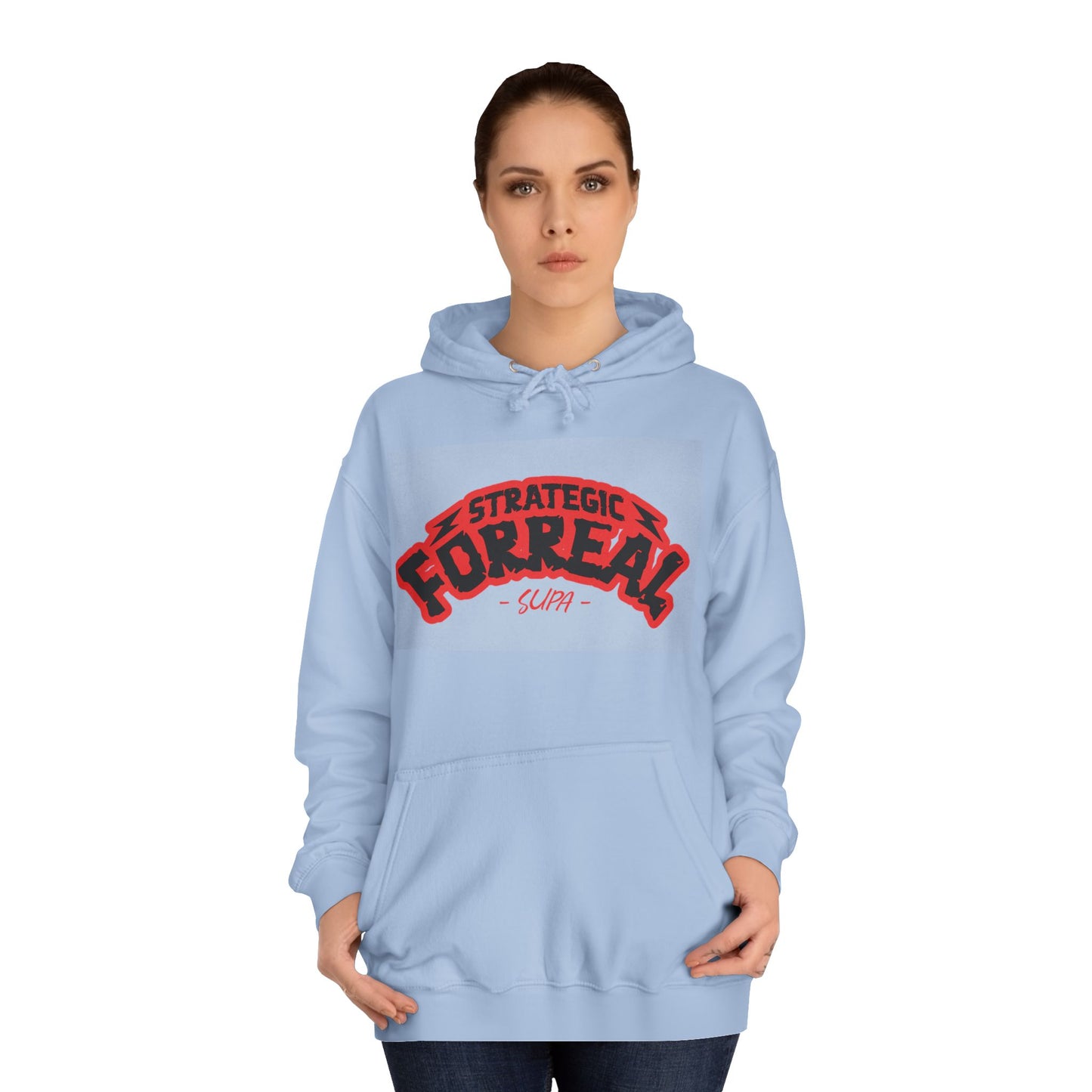 Unisex Hoodie - Strategic Forreal Design, Perfect for Casual Wear