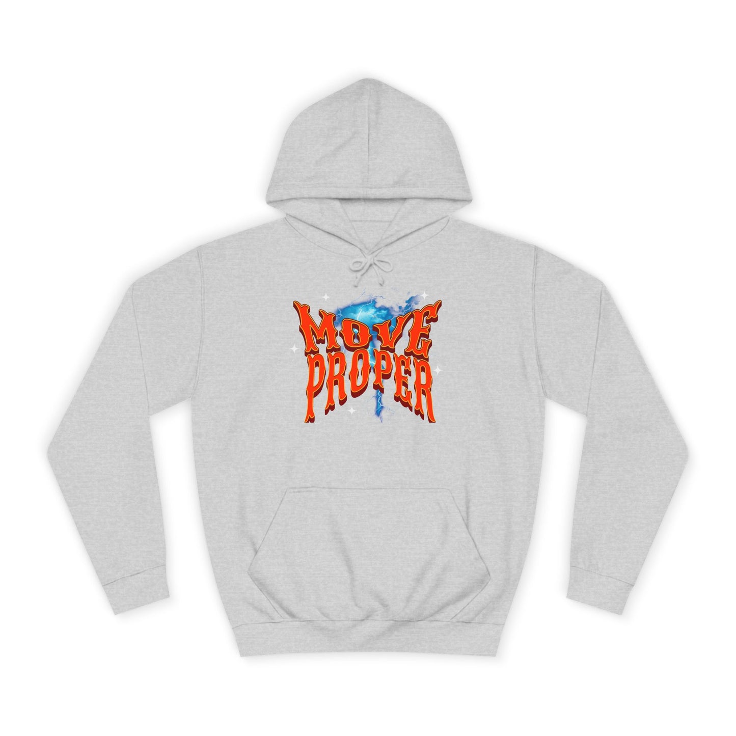 Unisex Hoodie - Move Proper Graphic, Trendy Casual Wear