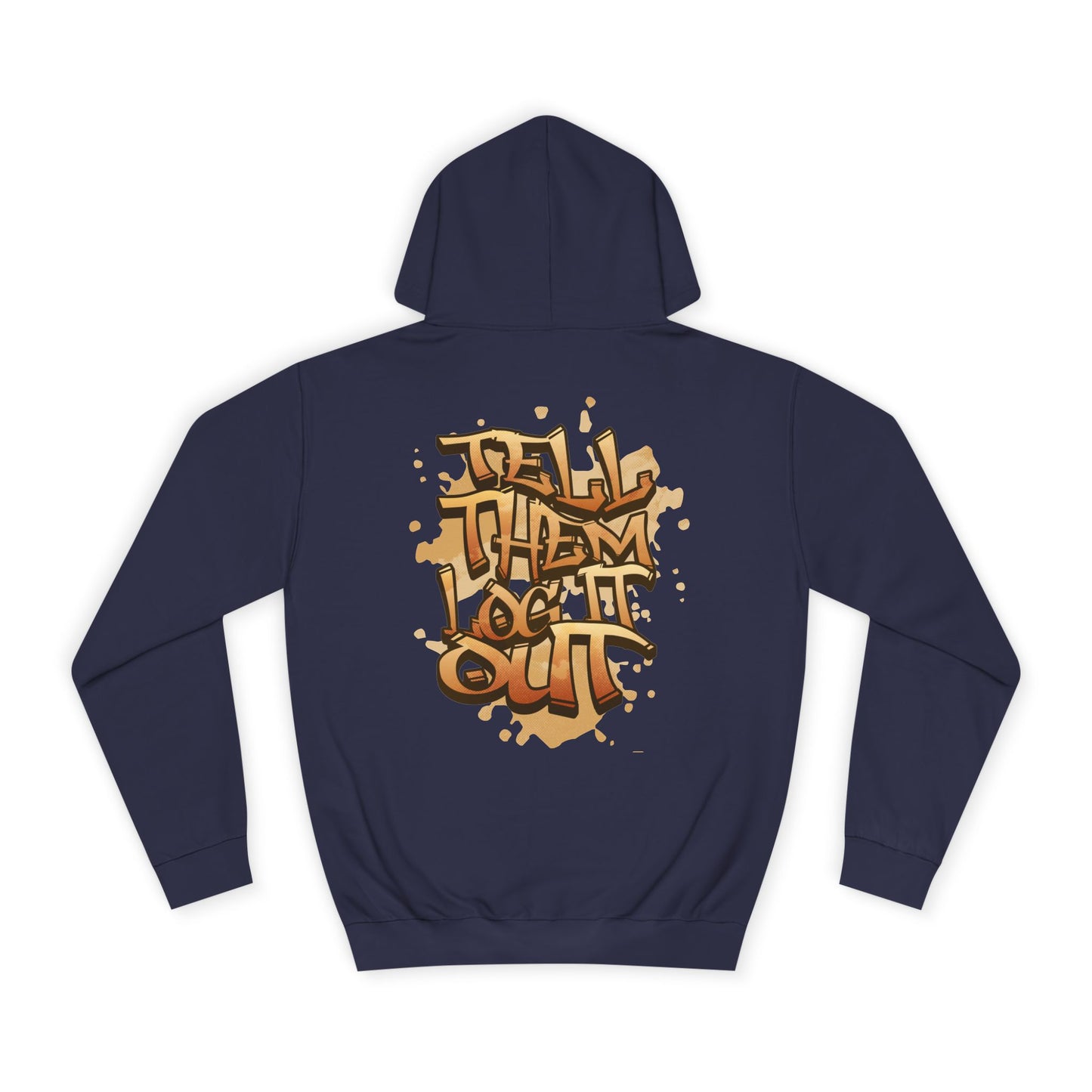 Unisex Hoodie with Graffiti Art, Streetwear Style, Casual Outfit, Gift, Trendy Hoodie for Everyday Life