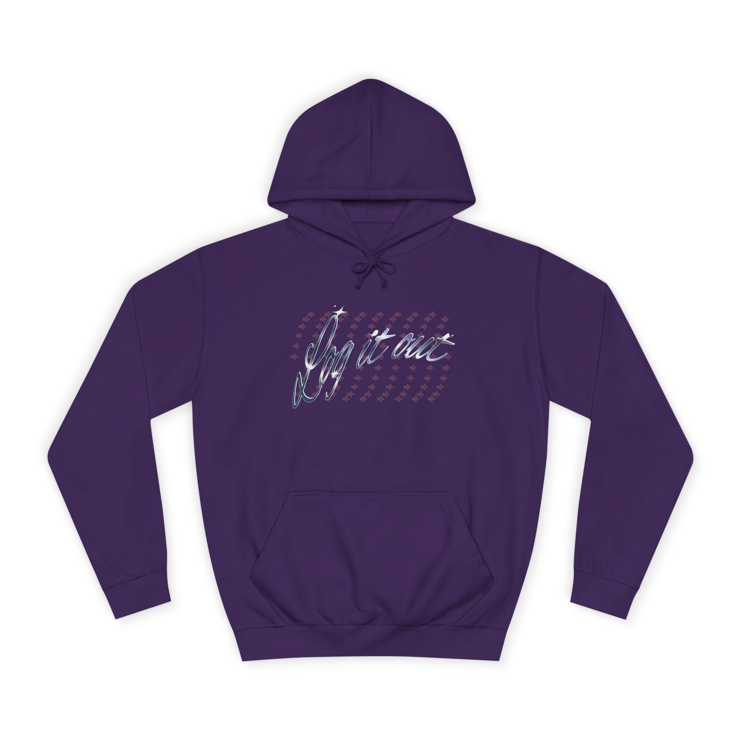 Stylish Unisex 'Log it out' Hoodie with Trendy Script Design, Perfect for Casual Wear, Gift, Apparel, Unisex Fashion