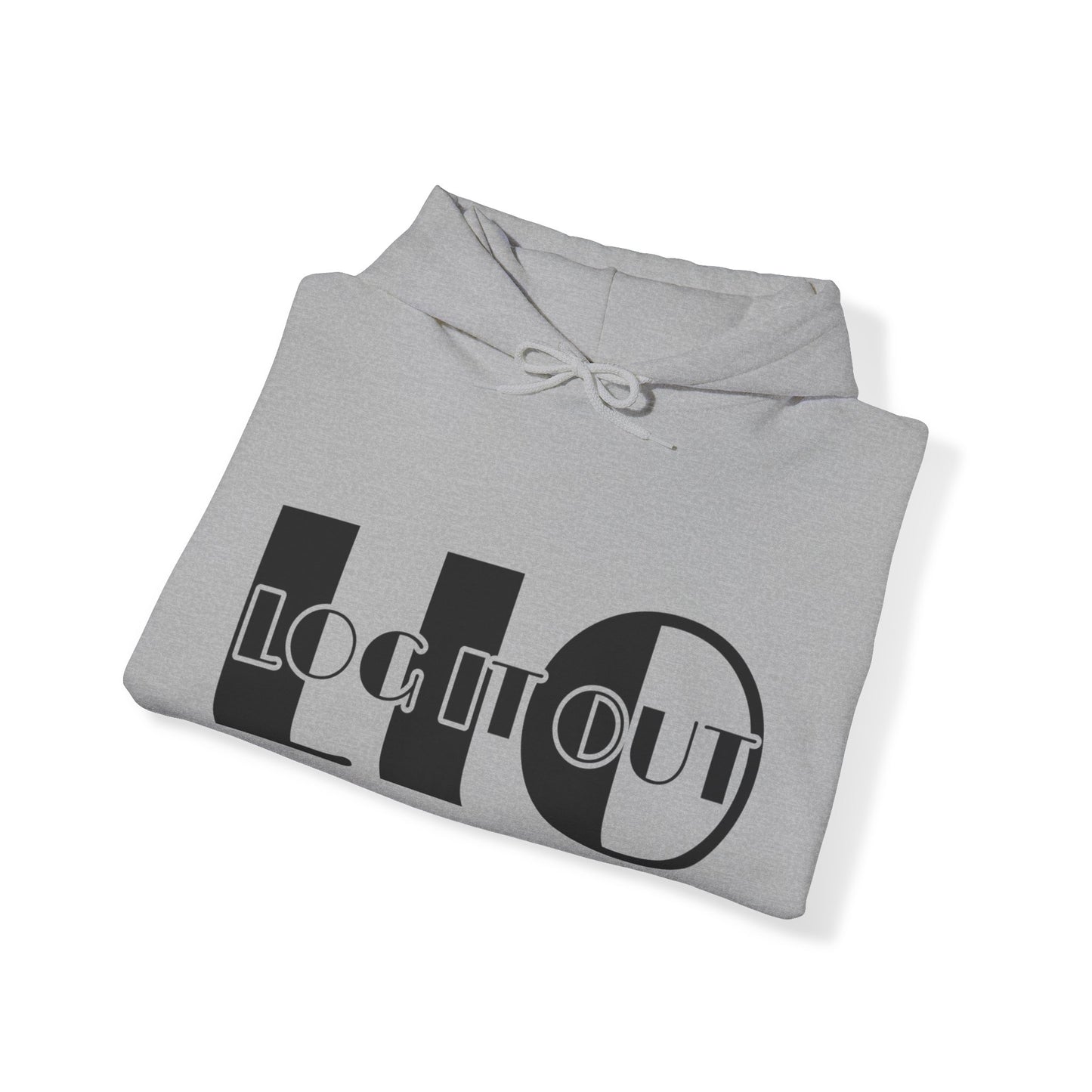 Log it out Unisex Heavy Blend™ Hooded Sweatshirt