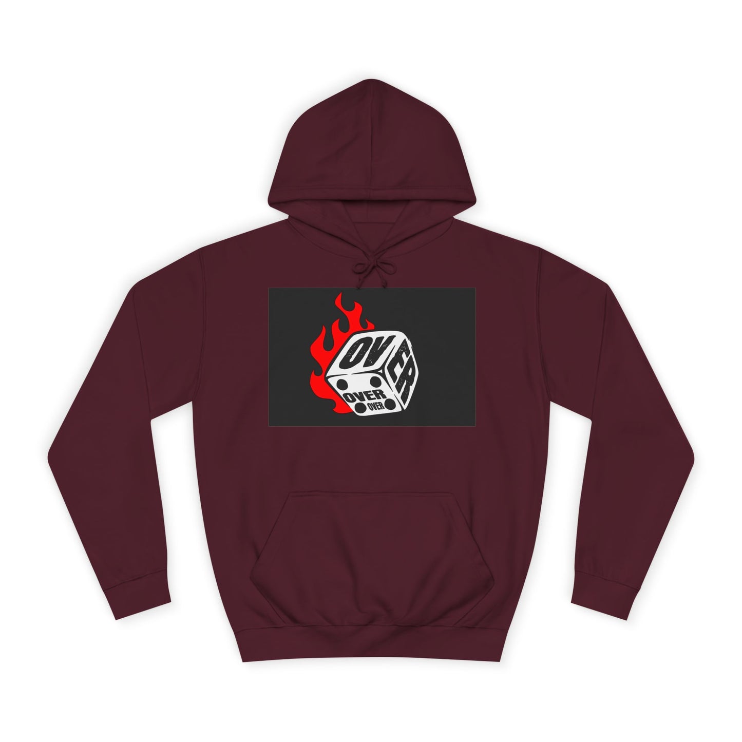 OVER Graphic Hoodie, Oversized Sweatshirt, Trendy Unisex Hoodie, Gift, Casual Layering Top