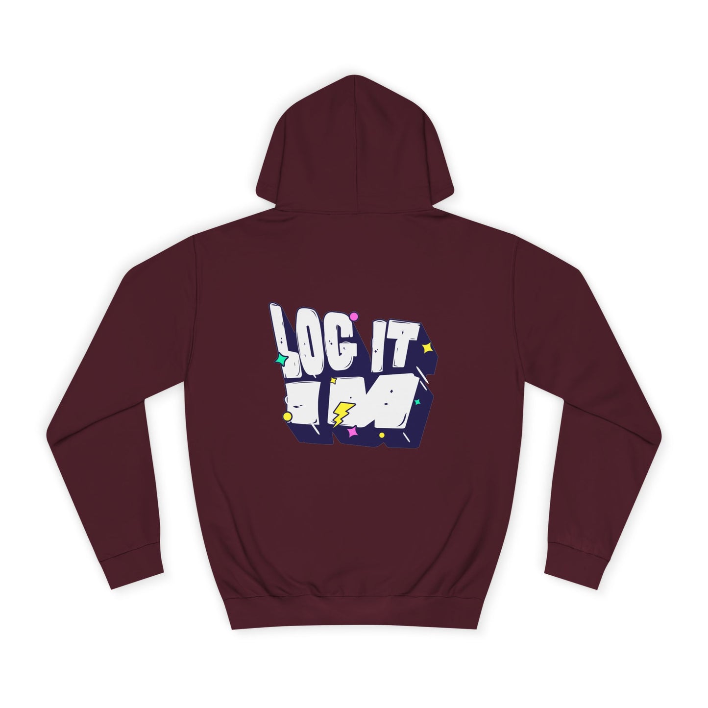 Vibrant Unisex LOG IT IN Hoodie, Trendy Streetwear, Apparel, Unique Gift, Casual Everyday Wear
