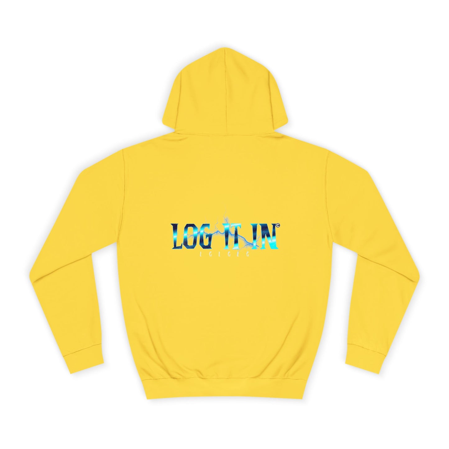 Unisex Hoodie with LOG IT IN Design - Casual Wear, Perfect Gift, Events, and Cozy Days