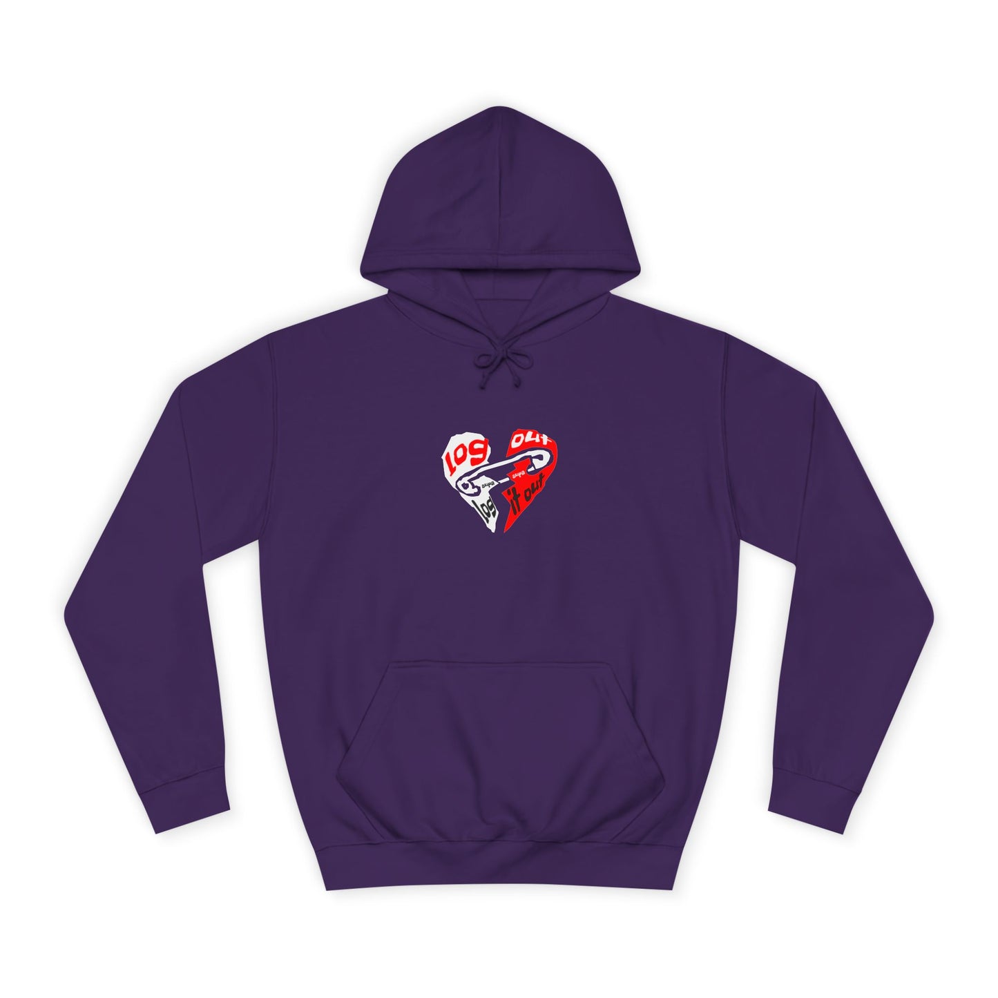 Unisex Log it out Hoodie with Heart Design | Comfortable Sweatshirt for Any One| Perfect for Events, Gifts