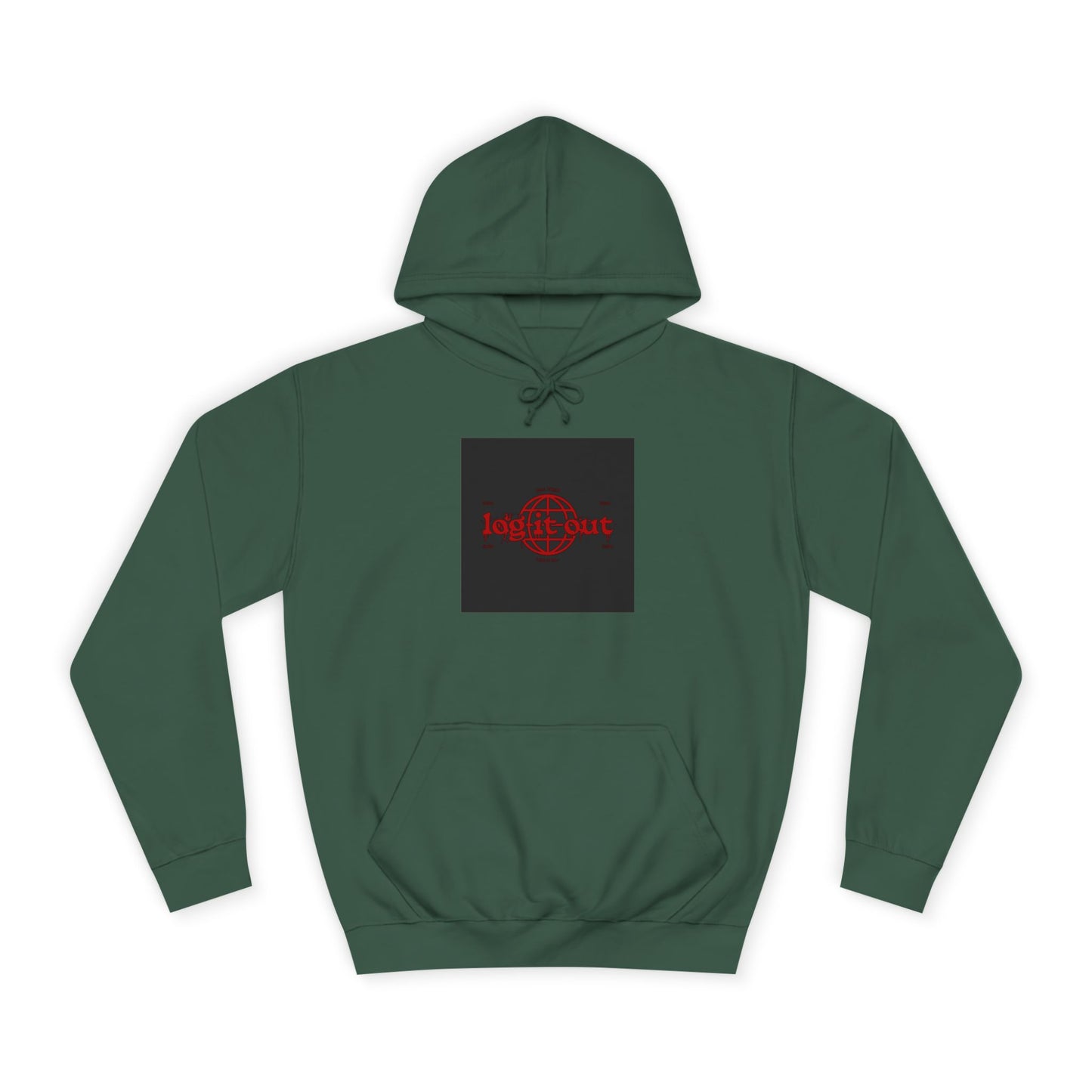 Unisex Log it out Hoodie, Spirit Wear, Casual custom Sweatshirt, Trendy Hoodie, Gift, Cozy Hoodie