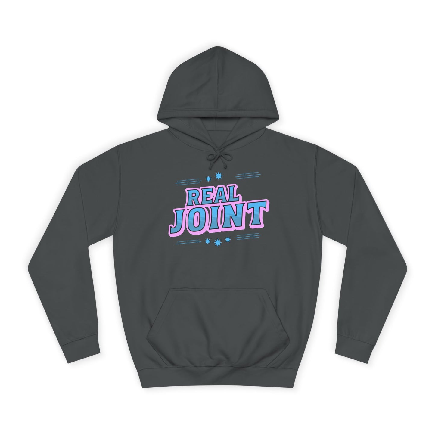 Unisex Hoodie - 'Real Joint' Graphic Sweatshirt for Casual Style
