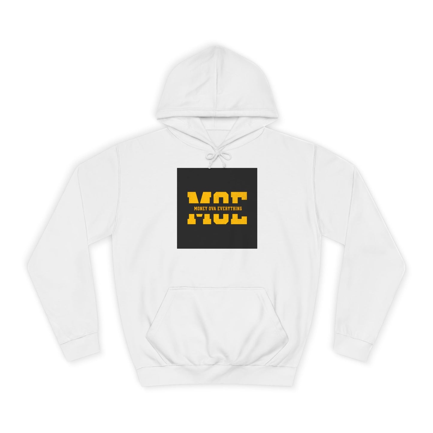Unisex Hoodie with Bold Message, Money Ova Everything, Perfect for Every day, Money Over Everything, Casual Wear