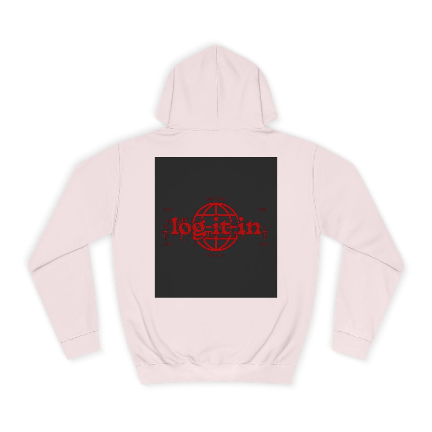 Unisex Log it in Hoodie with Bold Graphic Design, Custom Apparel, Streetwear, Comfortable Hoody, Trendy Gift