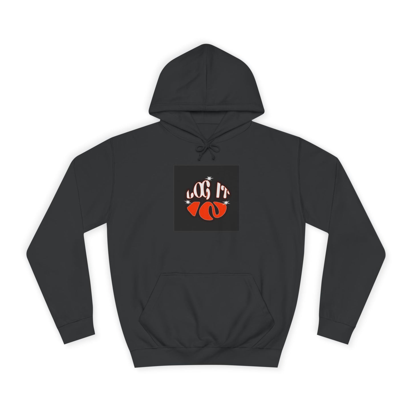 Trendy Unisex Log it in Hoodie, Casual Wear, custom Gear, Gift, Relaxed Fit