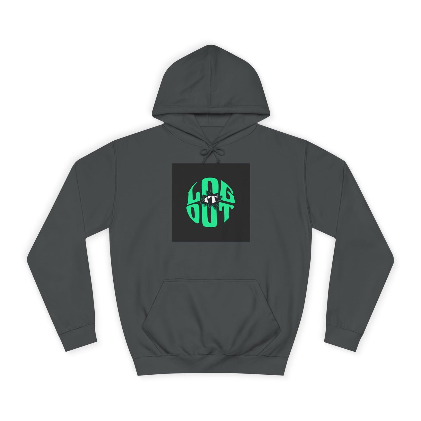 Unisex Hoodie with 'LOG IT OUT' Design, Casual Streetwear, Cool Gift, Cozy Lounge Wear, Perfect for Fall
