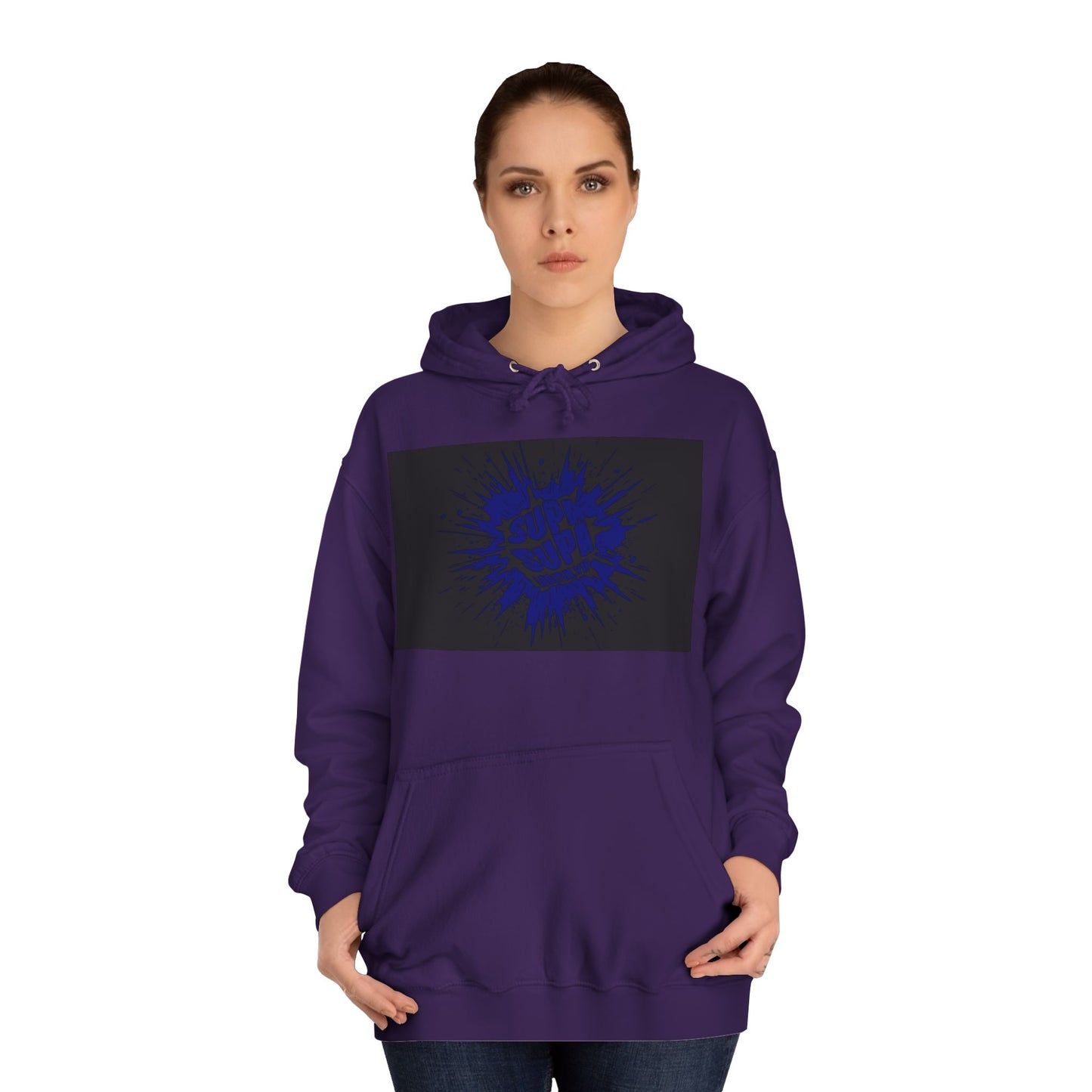 Unisex Supa Supa Hoodie with Bold Graphic Design, Comfortable Casual Wear, Ideal for Everyday, Perfect for Gifting, Spring and Fall Fashion