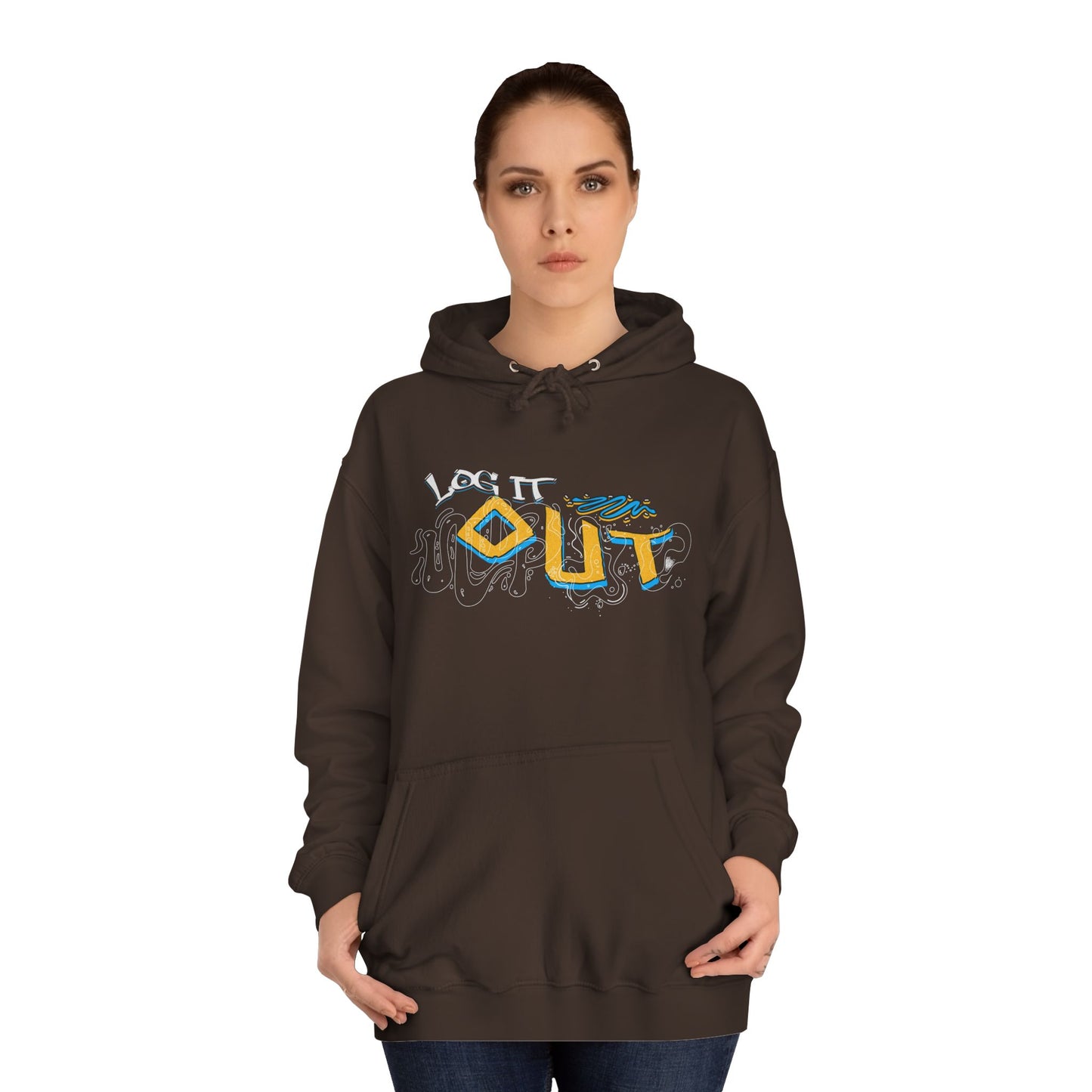 Unisex Log it out Hoodie - Stylish Casual wear, Perfect Gifts, Days Out, Summer Events, Coziness & Trendy Vibes