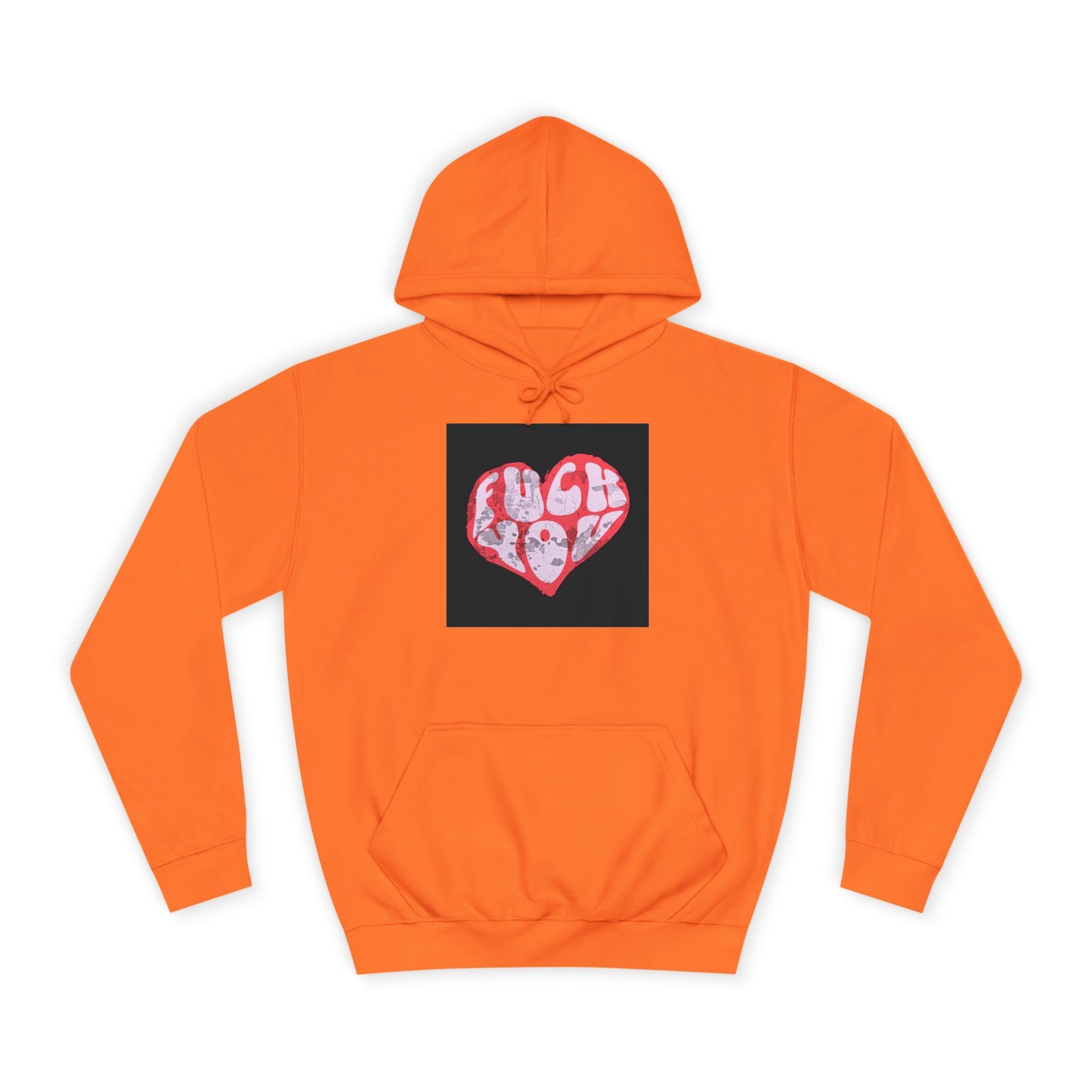 Unisex Hoodie with Bold 'F*** You' Heart Design | Trendy Casual Wear, Gift, Streetwear, Unique Hoodie, Everyday Comfort