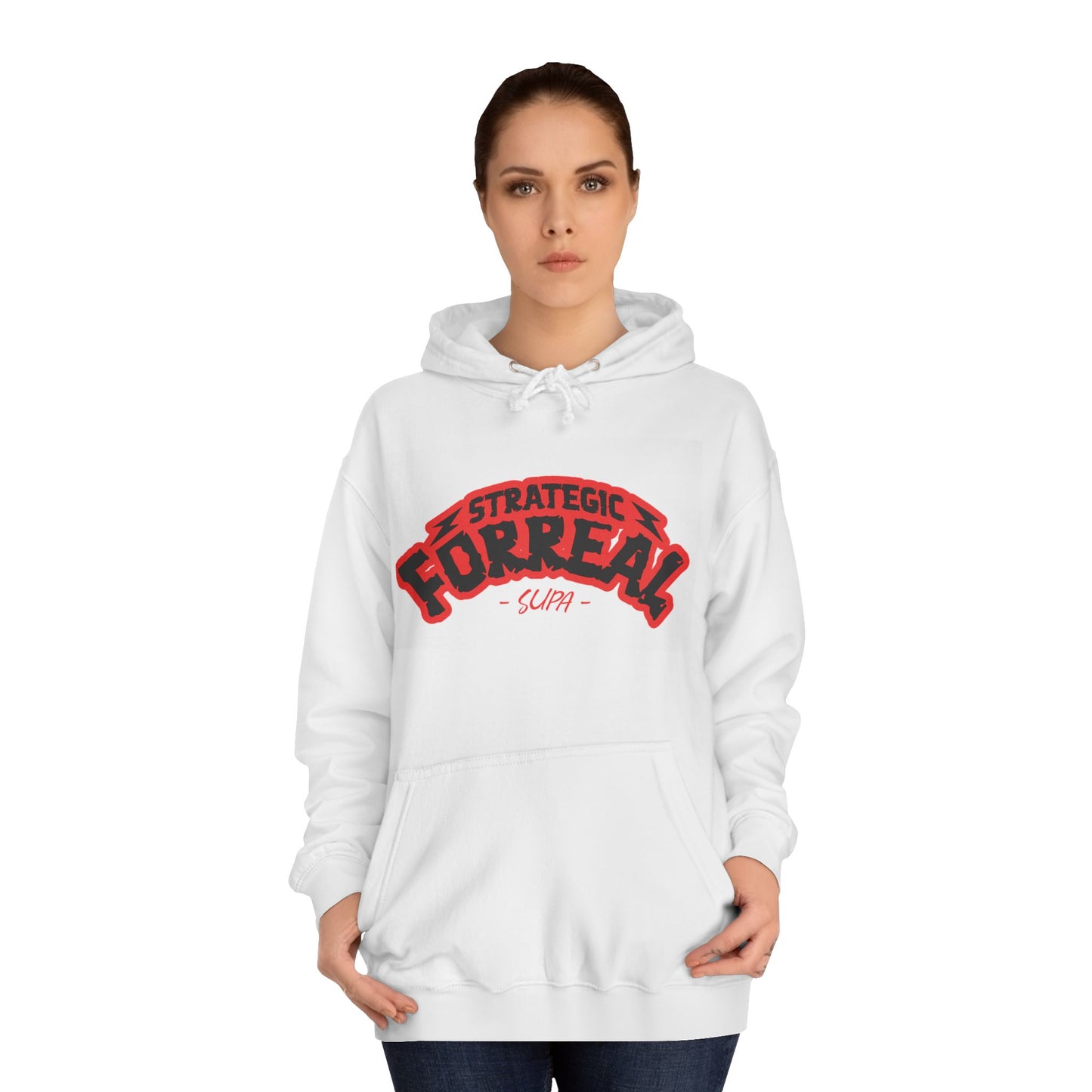 Unisex Hoodie - Strategic Forreal Design, Perfect for Casual Wear