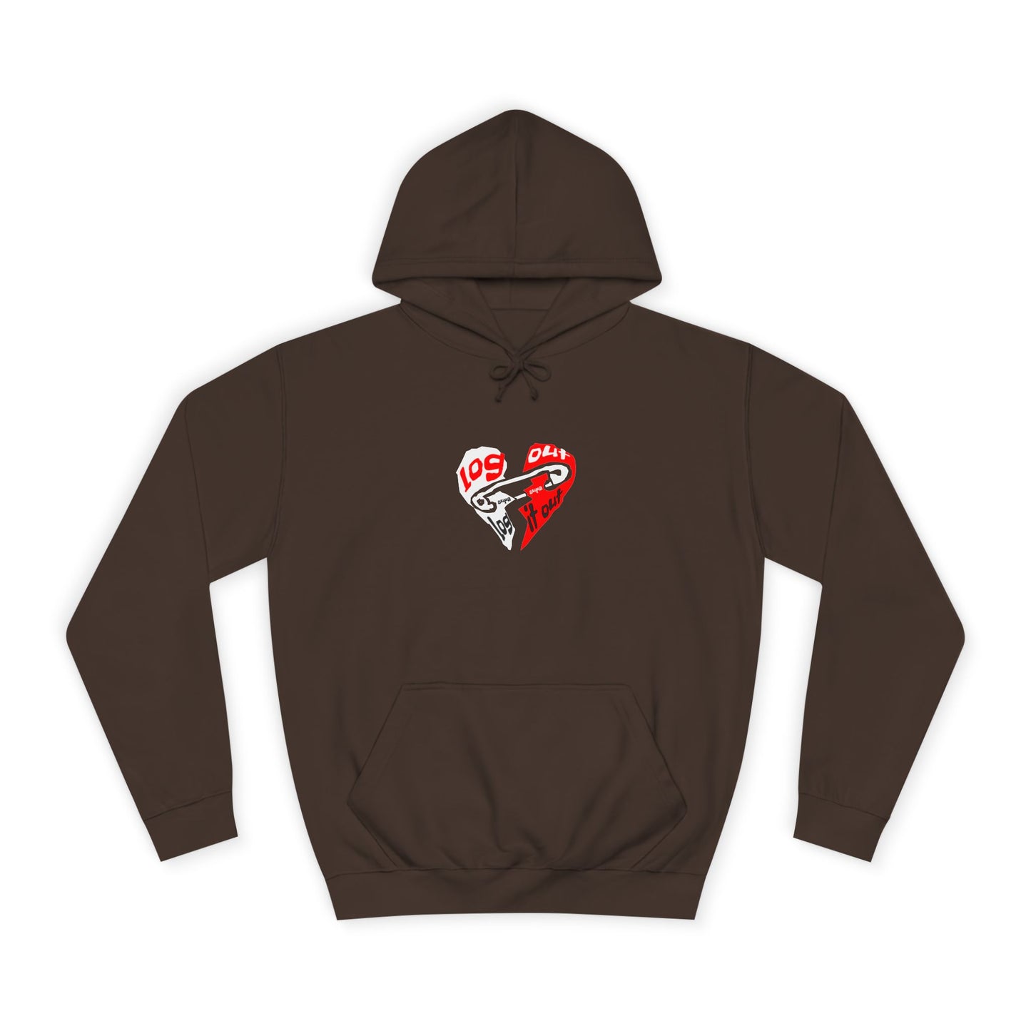 Unisex Log it out Hoodie with Heart Design | Comfortable Sweatshirt for Any One| Perfect for Events, Gifts