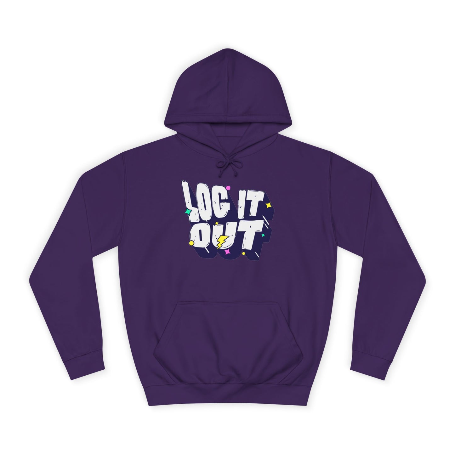 Unisex Hoodie with 'LOC IT OUT' Graphic, Cozy Casual Wear, Perfect for Events, Great Gift Idea