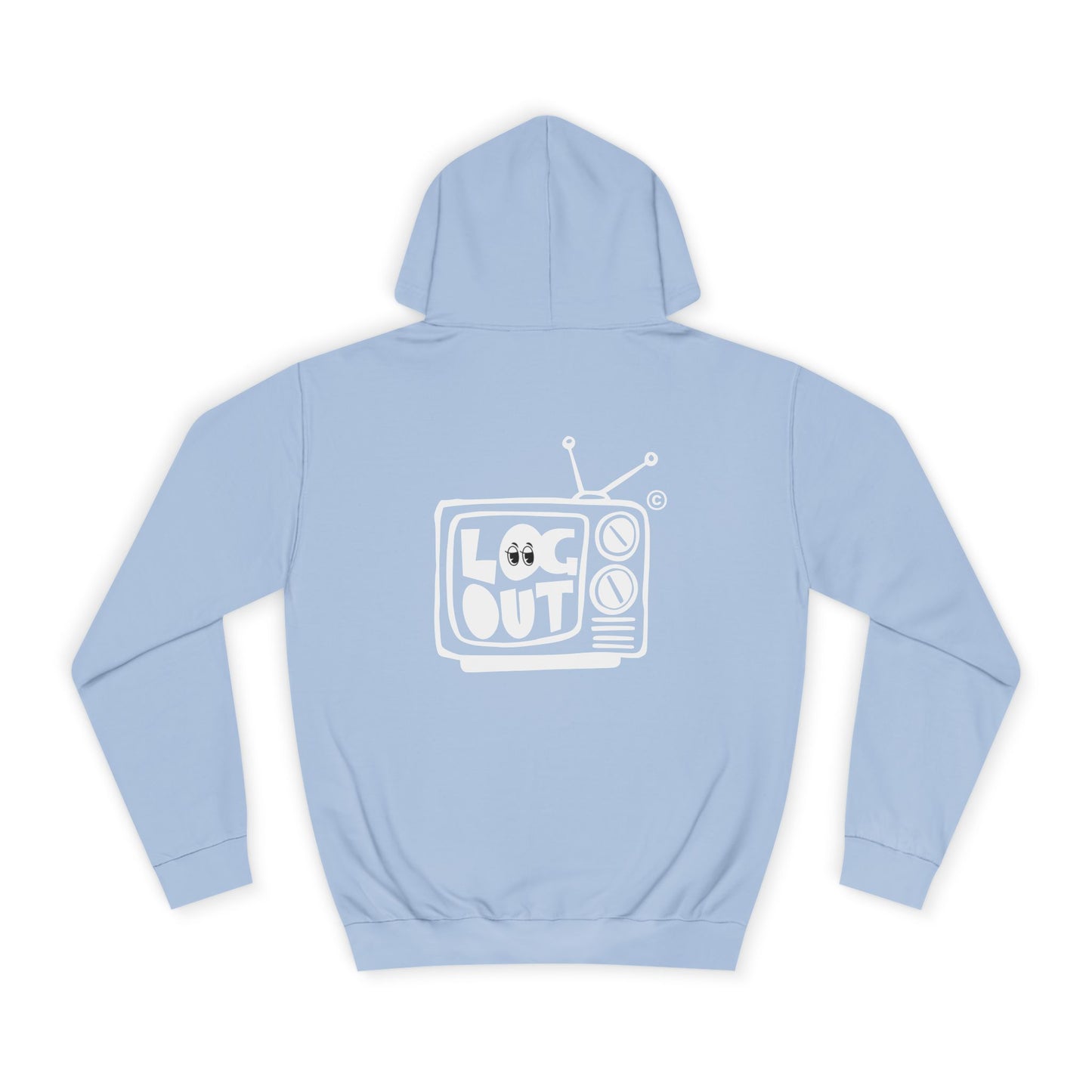 Unisex LOG OUT Hoodie, Cozy Wear, Casual Style, Gift, Trendy Spirit, Everyday Comfort