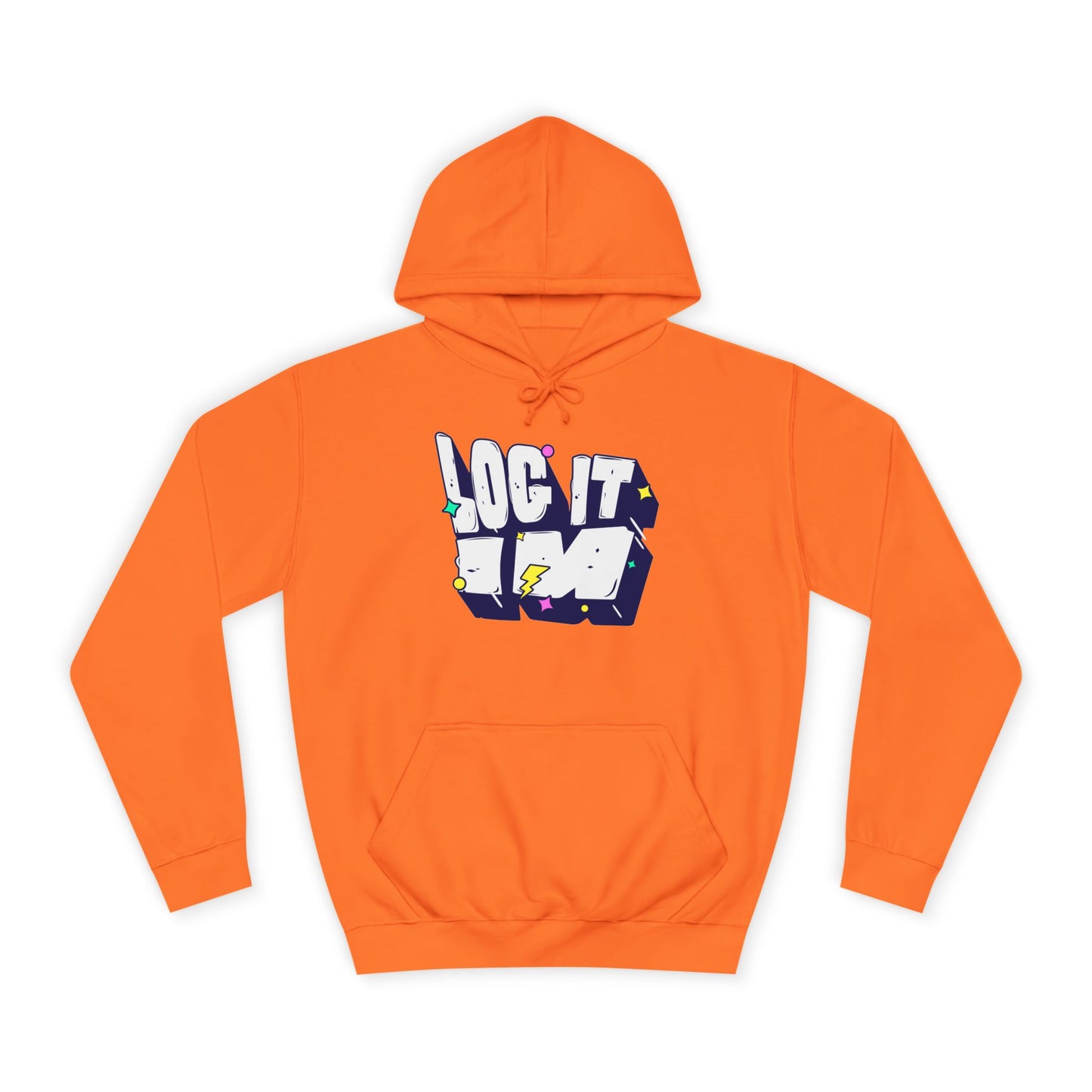 Vibrant Unisex LOG IT IN Hoodie, Trendy Streetwear, Apparel, Unique Gift, Casual Everyday Wear
