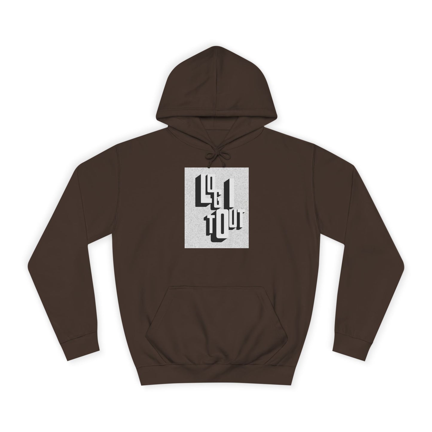 Unisex Hoodie with Unique Typography, Cozy College Sweatshirt, College Gift, Modern Hoodie, Graphic Pull-over