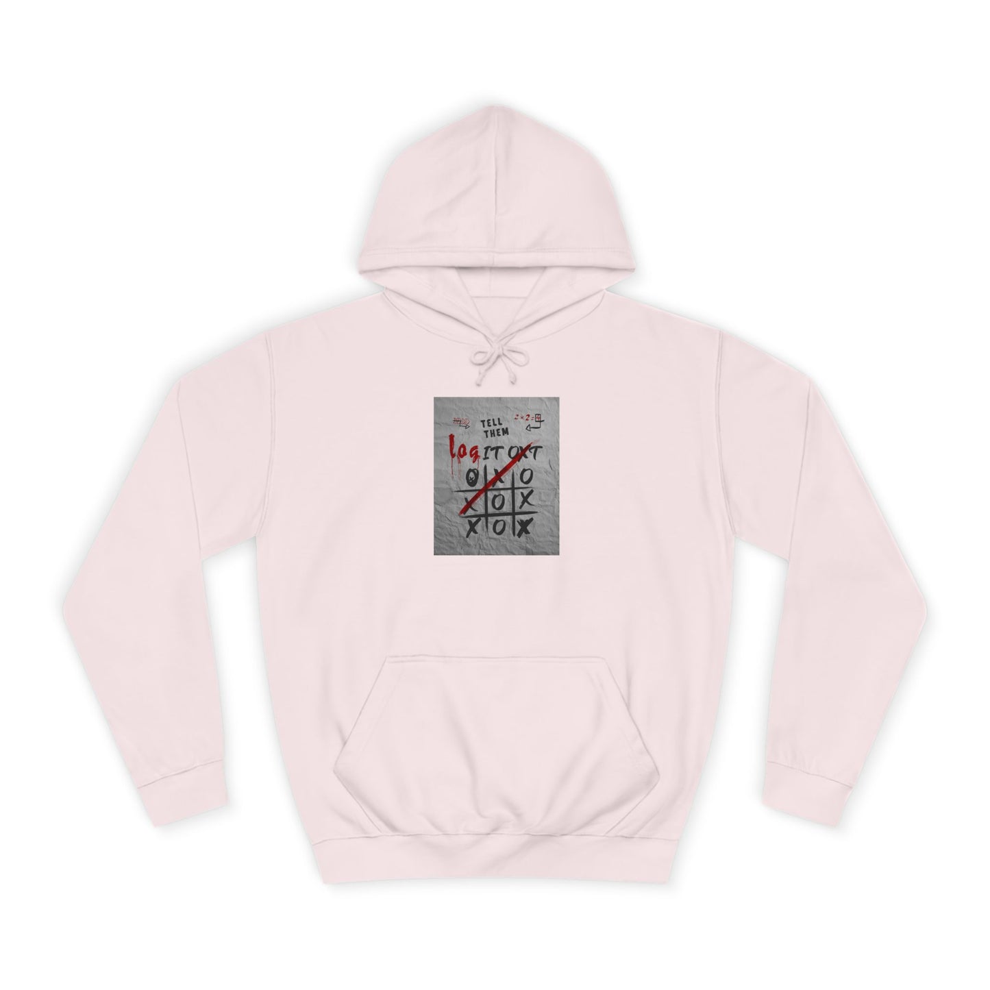 Unisex Log it out Hoodie with Graffiti Design - Trendy Sweatshirt, Custom Gear, Casual Wear, Gift for Cozy Layering