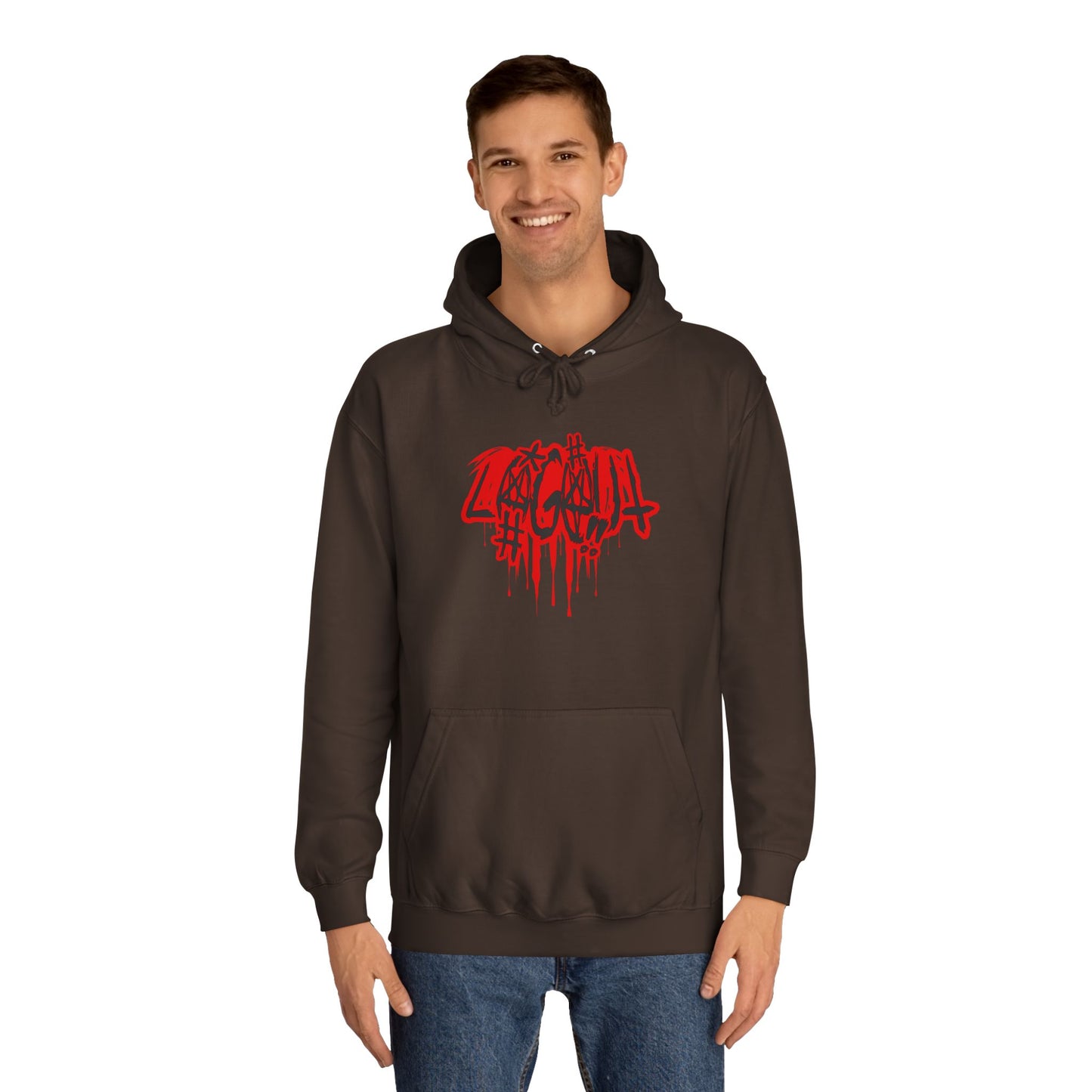 Bold Graffiti log out Hoodie, Unisex Streetwear, Comfortable Casual Wear,