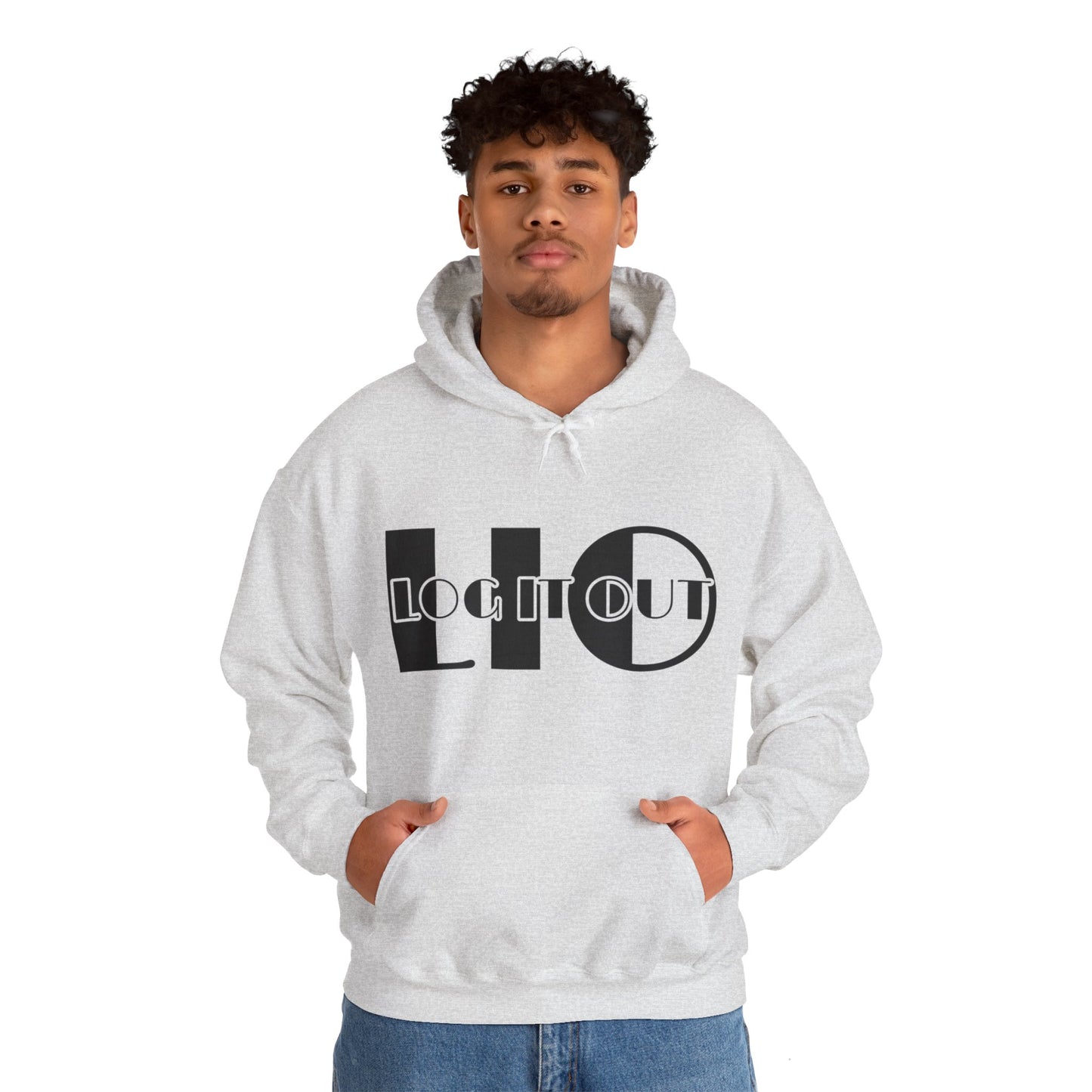 Log it out Unisex Heavy Blend™ Hooded Sweatshirt