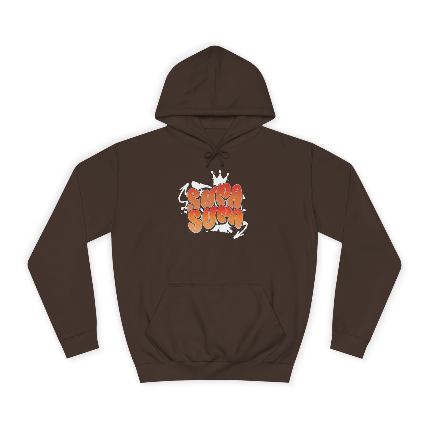 Unisex Hoodie with Retro 'Supa Supa' Design