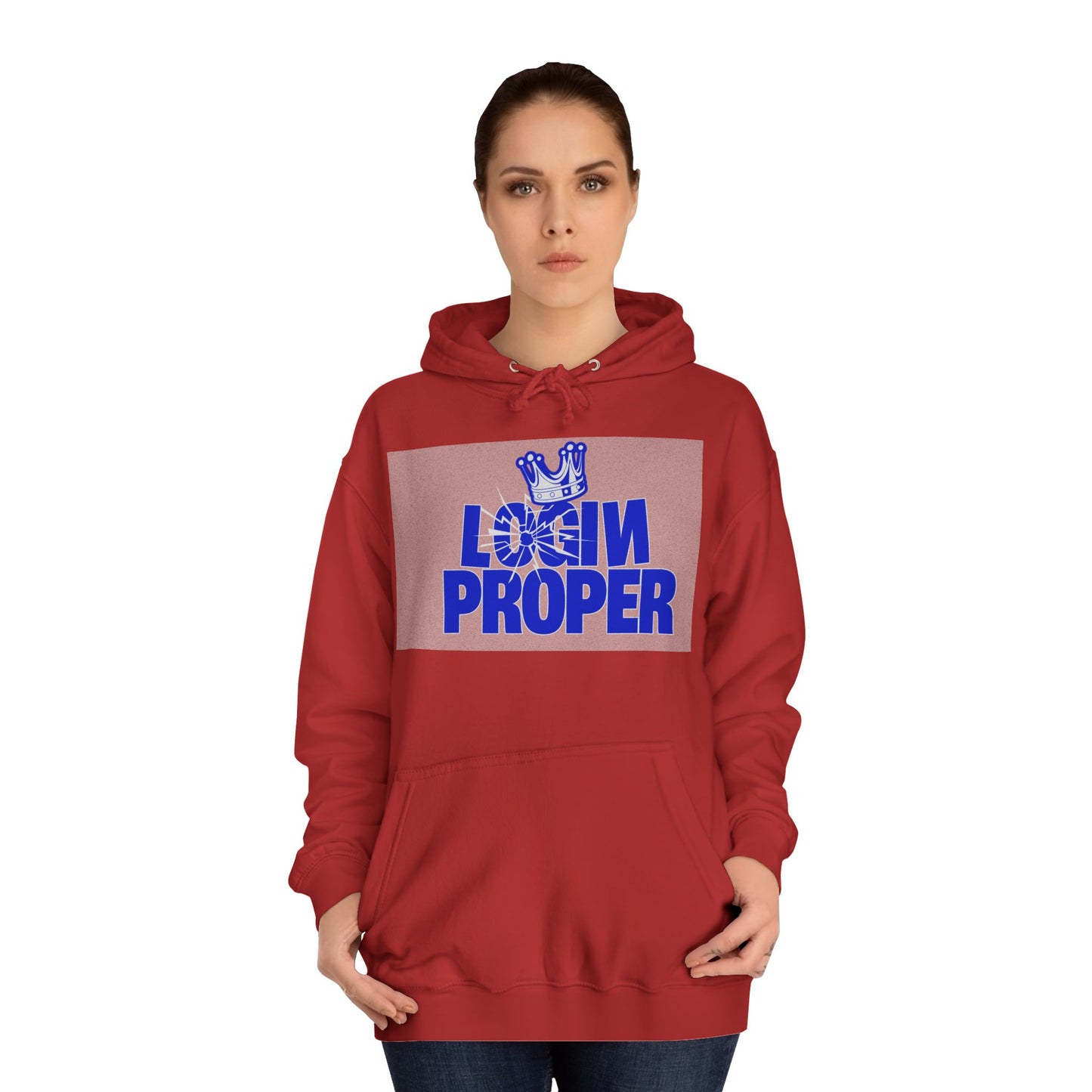 Unisex Hoodie - 'Login Proper' Trendy Spirit Wear, Casual Streetwear, Gift, Cozy Lounge Sweatshirt