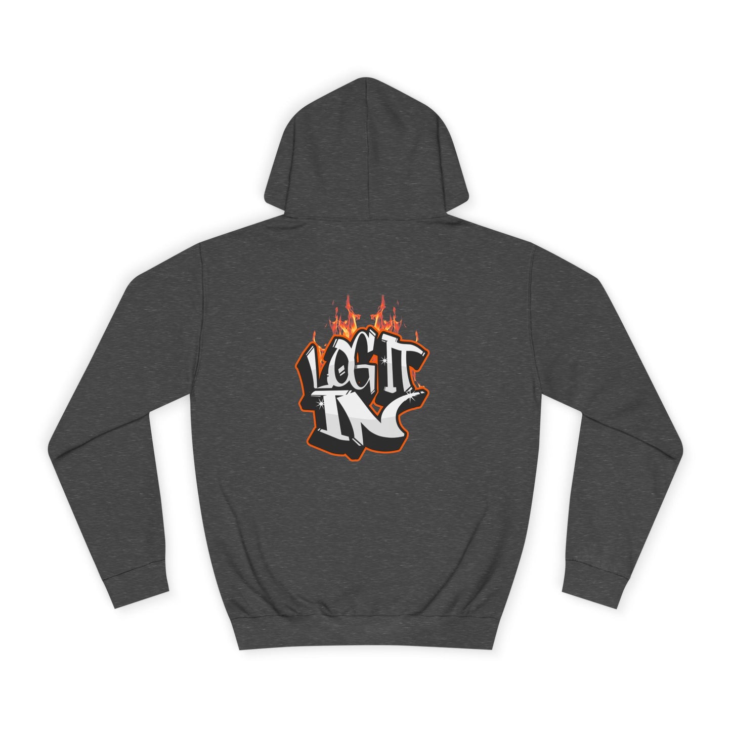 Stylish Unisex Log it in Hoodie, Casual Streetwear, Graphic Pullover, Trendy Everyday Wear, Cozy Hoodie