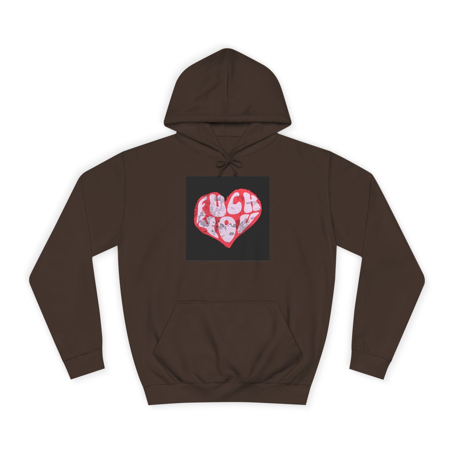 Unisex Hoodie with Bold 'F*** You' Heart Design | Trendy Casual Wear, Gift, Streetwear, Unique Hoodie, Everyday Comfort
