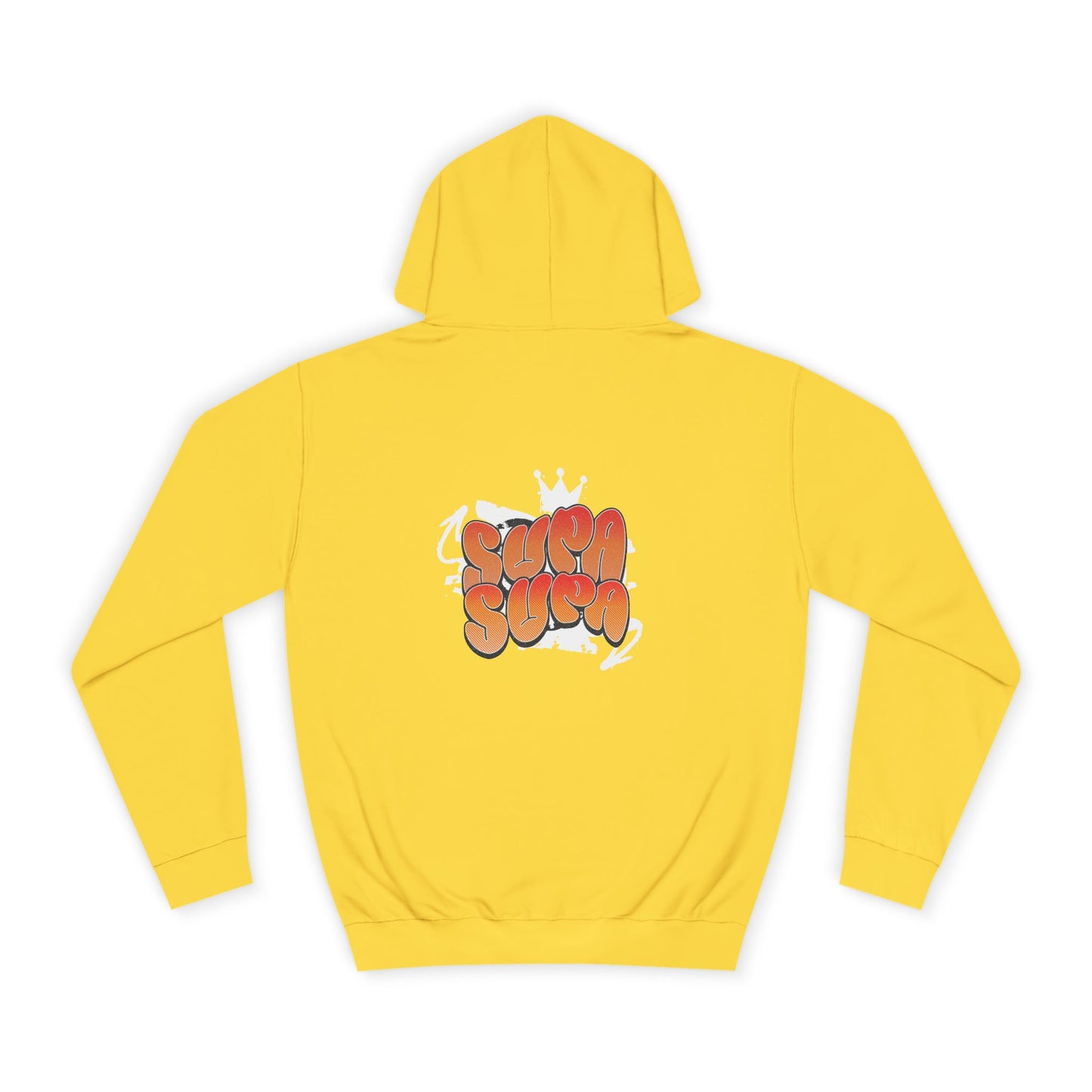 Unisex Hoodie with Retro 'Supa Supa' Design