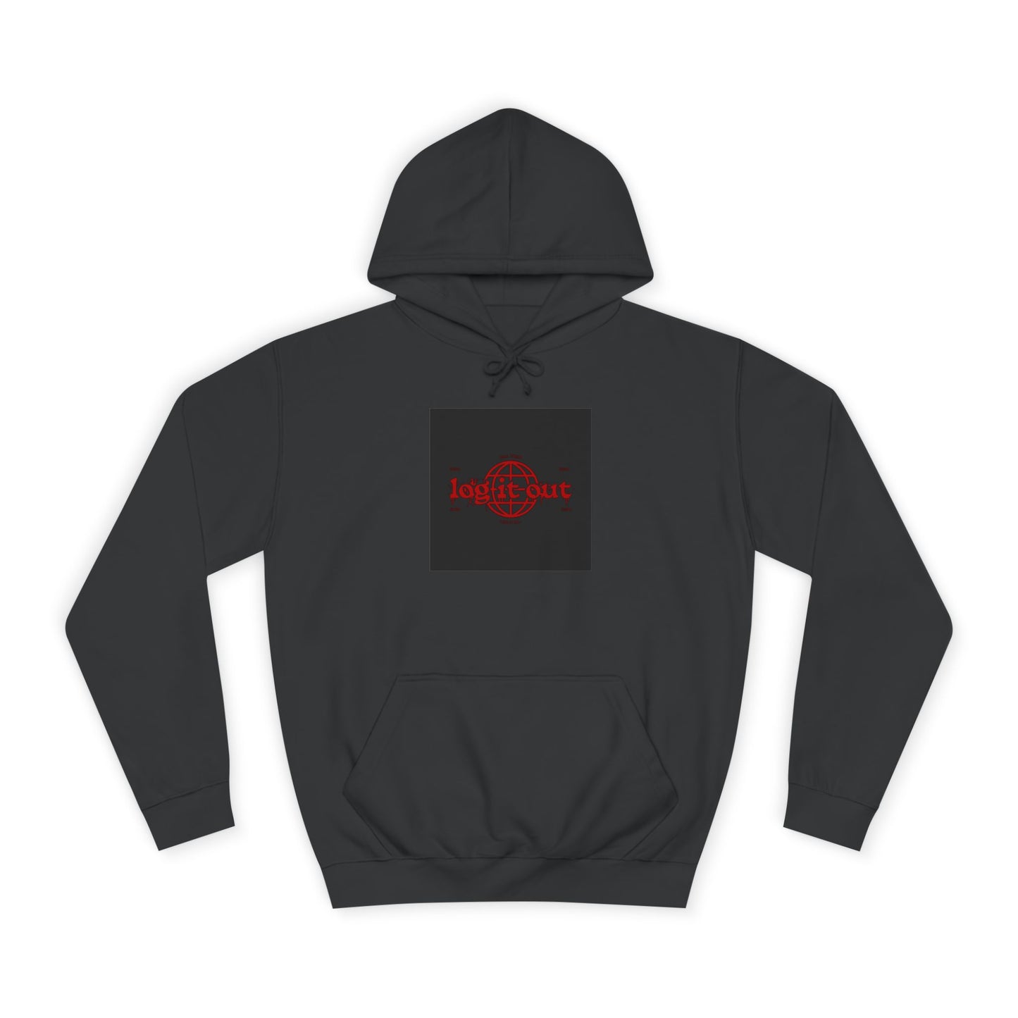 Unisex Log it out Hoodie, Spirit Wear, Casual custom Sweatshirt, Trendy Hoodie, Gift, Cozy Hoodie