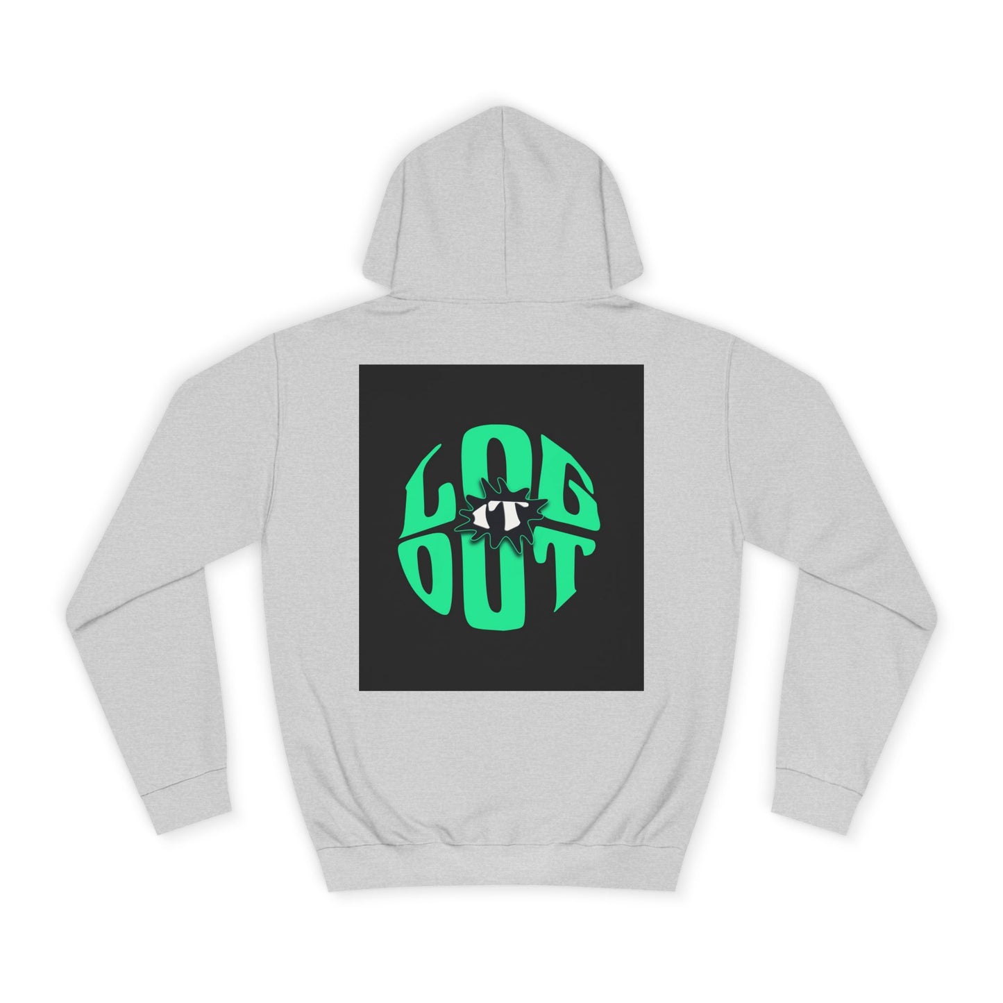 Unisex Hoodie with 'LOG IT OUT' Design, Casual Streetwear, Cool Gift, Cozy Lounge Wear, Perfect for Fall