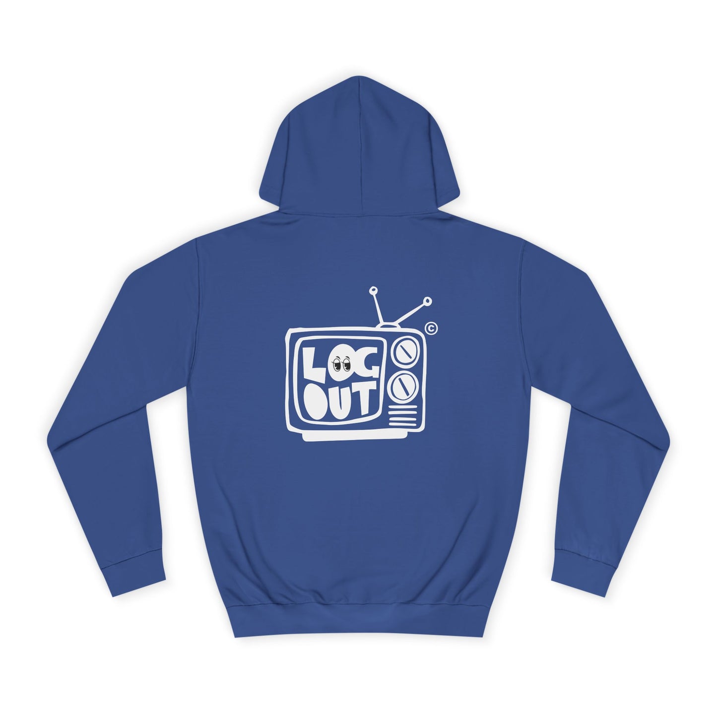 Unisex LOG OUT Hoodie, Cozy Wear, Casual Style, Gift, Trendy Spirit, Everyday Comfort