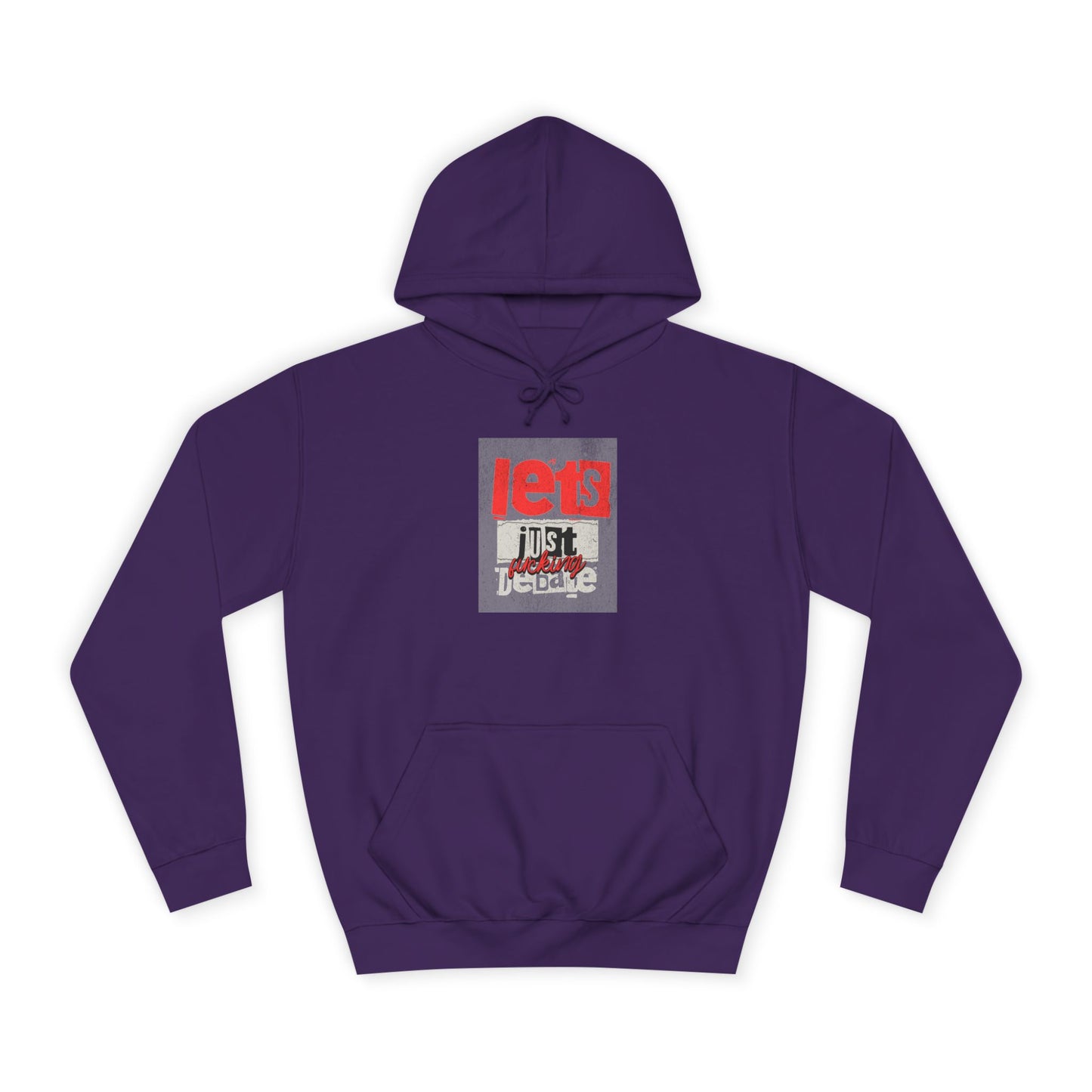 Unisex Debate Hoodie with Motivational Design - Perfect for Gifts, Campus Wear, Gift, Cozy Lounge Sweatshirt,
