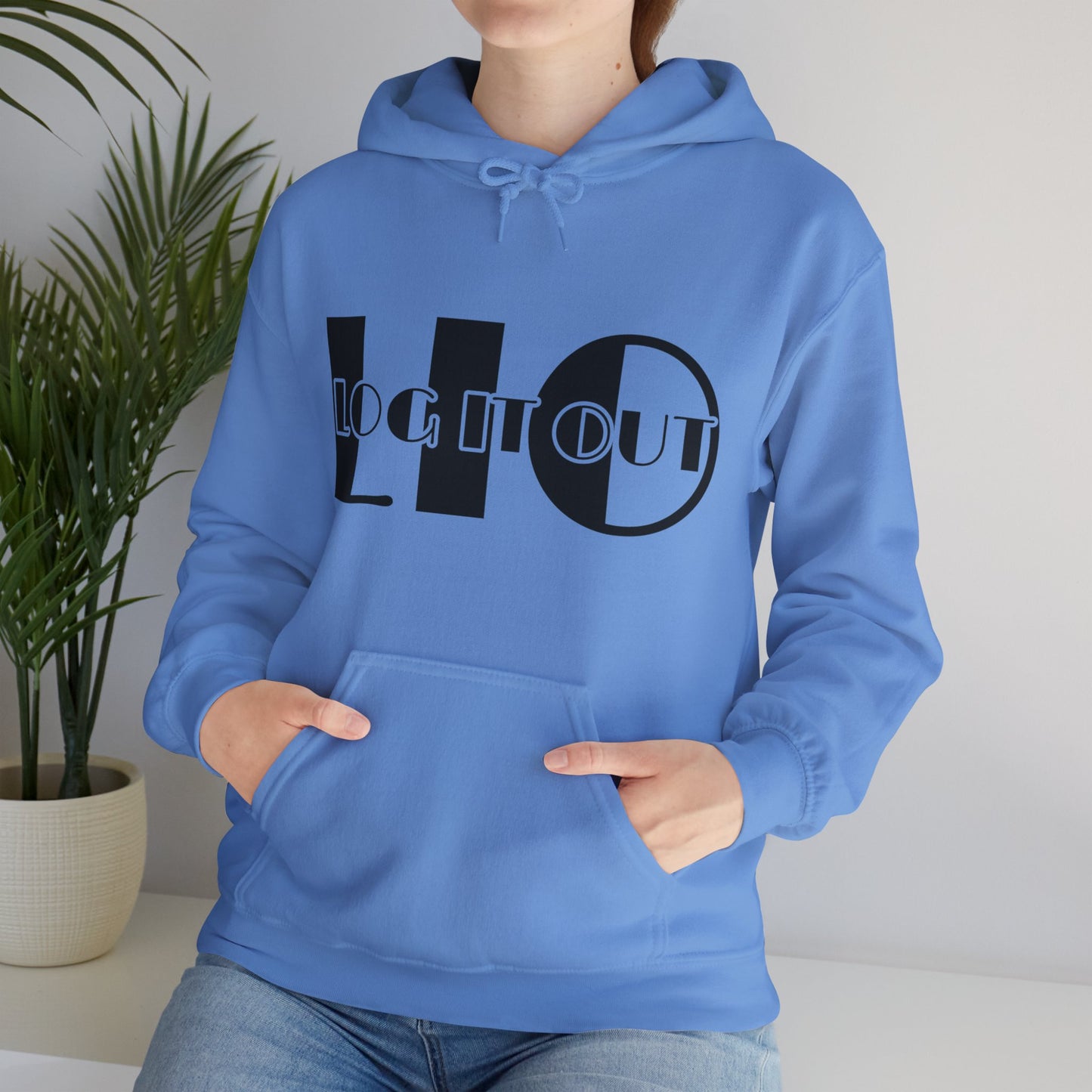 Log it out Unisex Heavy Blend™ Hooded Sweatshirt