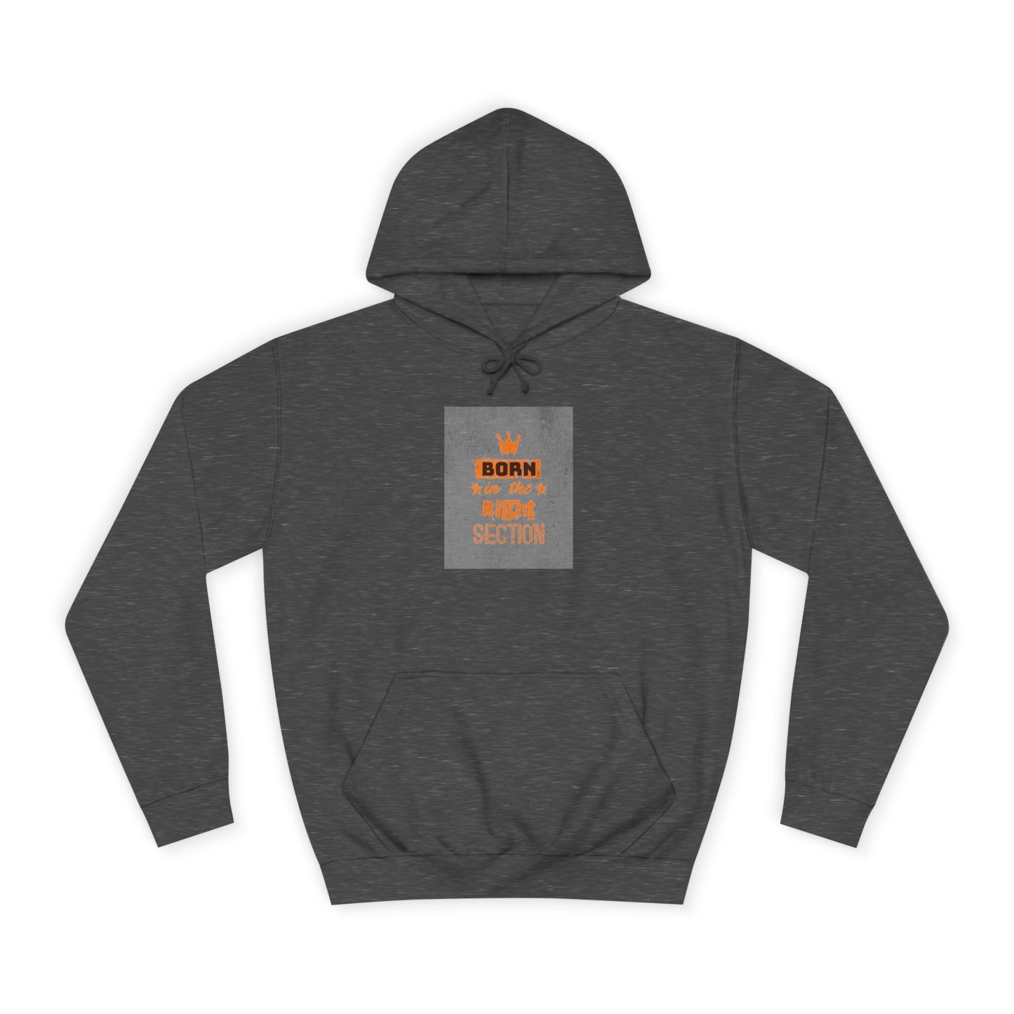 Born in the Right Section Hoodie | Unisex College Sweatshirt, Casual Wear, Gift for Any One,Apparel, Trendy Hoodie