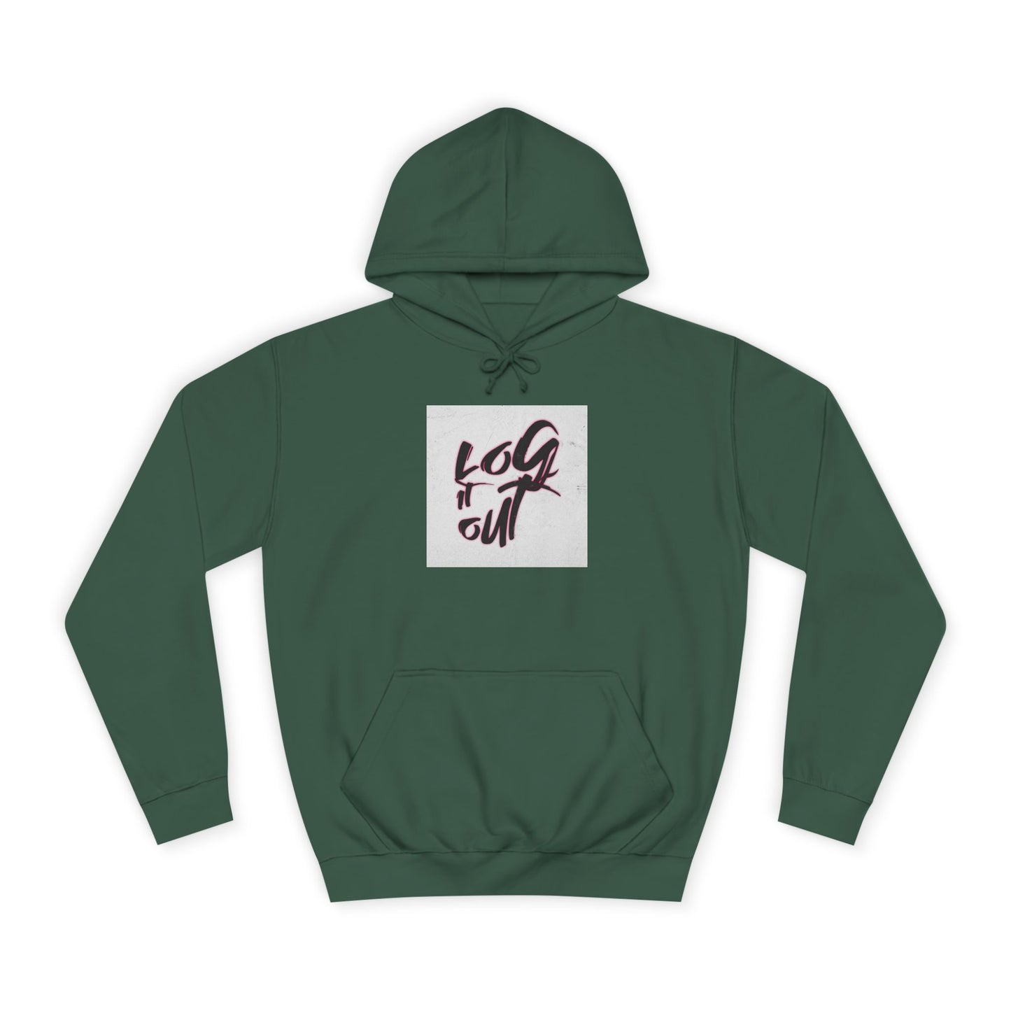 Stylish Unisex Hoodie for Casual Comfort, Perfect for Every day, Log It Out Design, Gift, College Apparel,