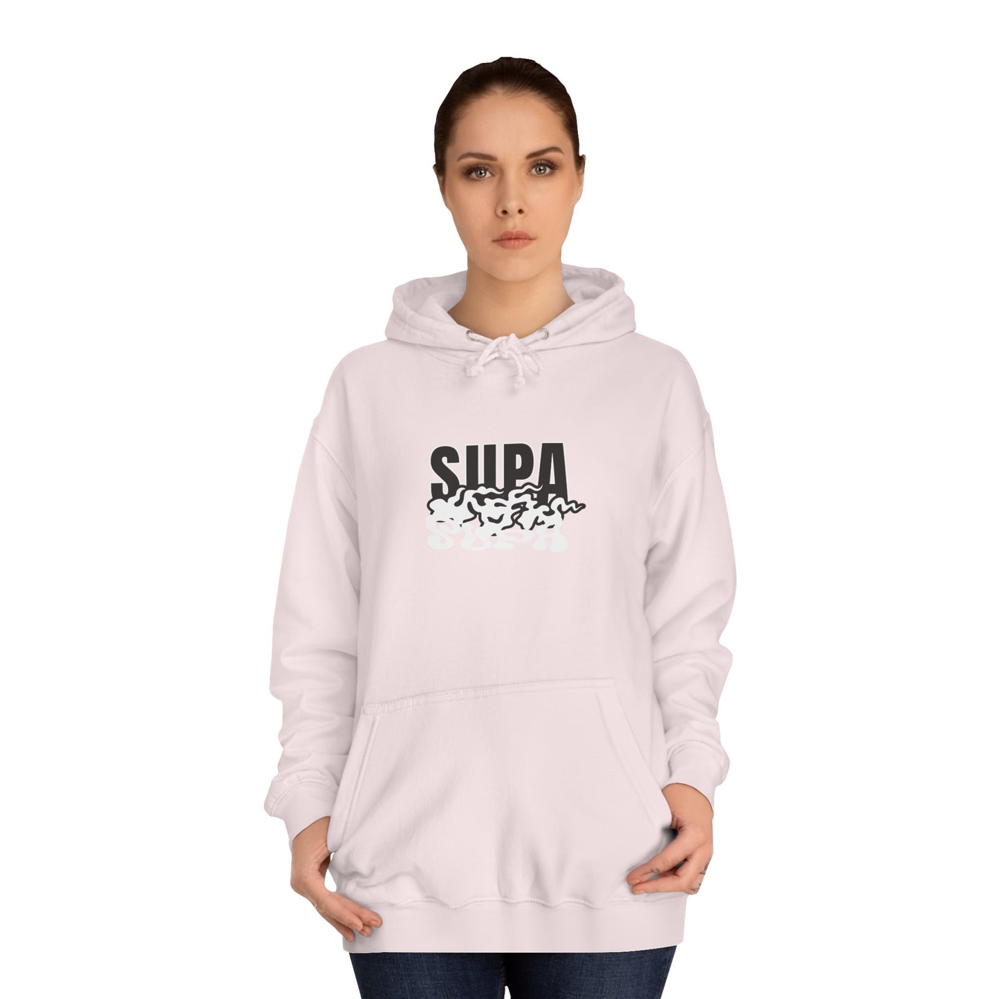 Trendy Unisex Hoodie with 'SUPA' Design | Casual Wear, Apparel, Street Style, Gift, Cozy Fashion