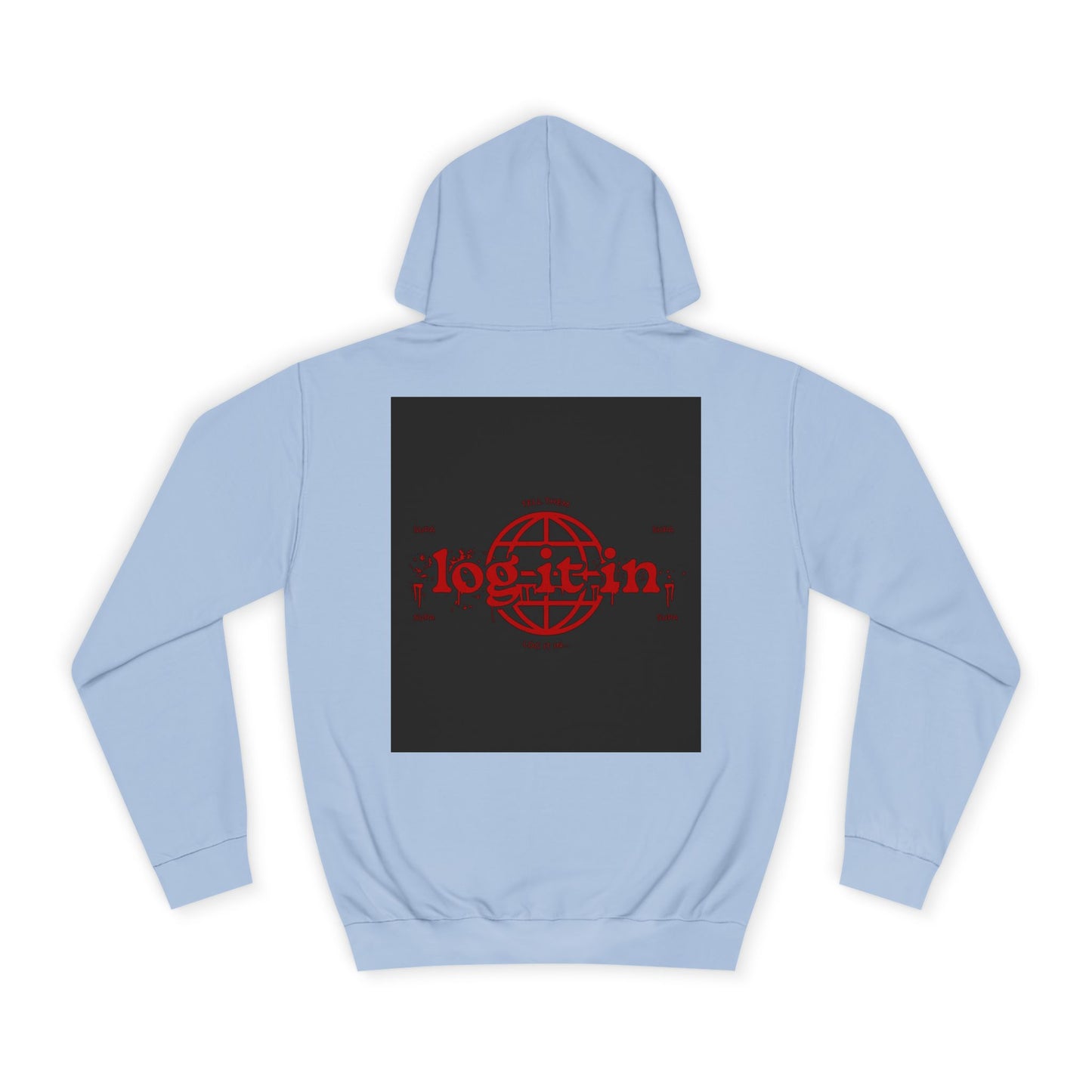 Unisex Log it in Hoodie with Bold Graphic Design, Custom Apparel, Streetwear, Comfortable Hoody, Trendy Gift