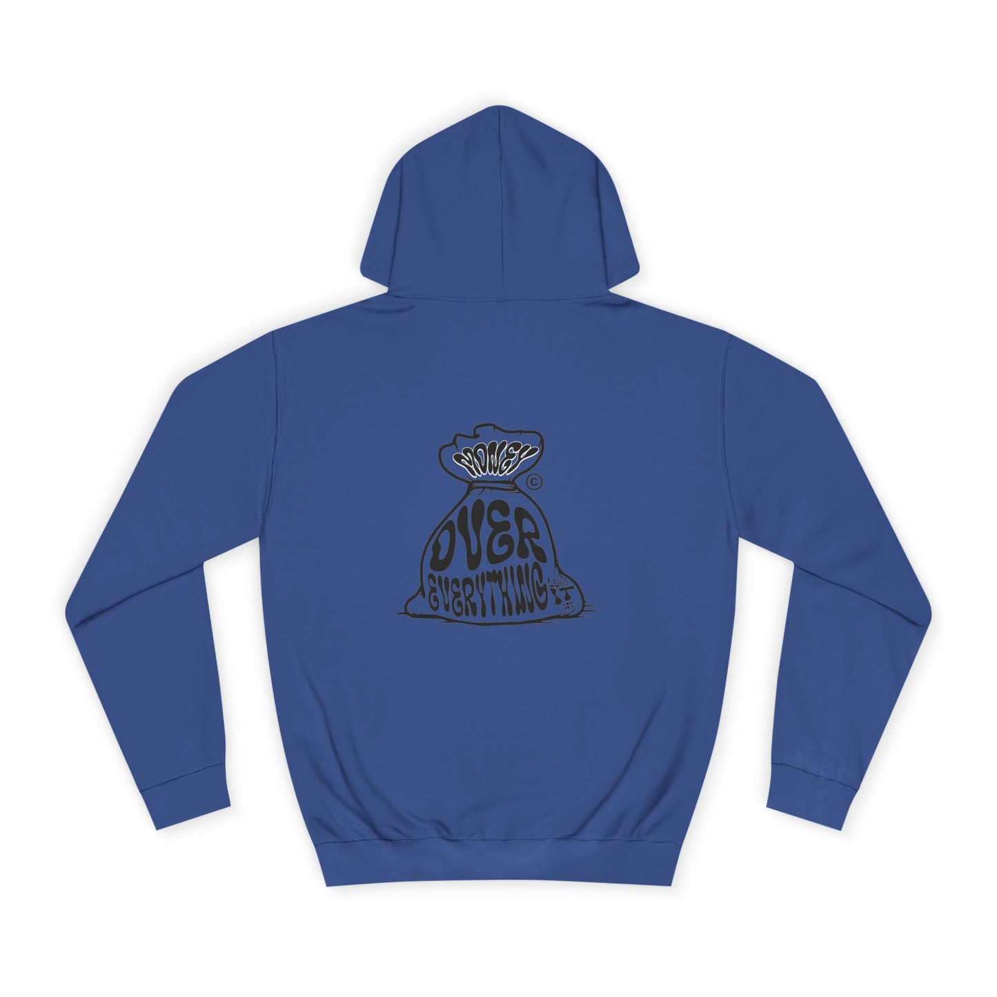 Unisex Money Over Every thing Hoodie with Graphic, Cozy Casual Wear, Perfect Gift, Trendy Hooded Sweatshirt