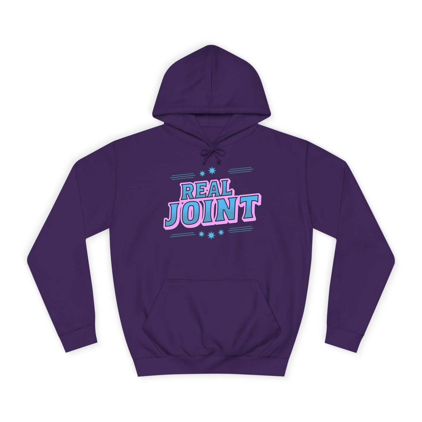 Unisex Hoodie - 'Real Joint' Graphic Sweatshirt for Casual Style