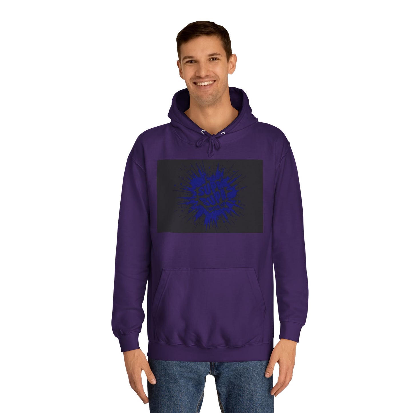Unisex Supa Supa Hoodie with Bold Graphic Design, Comfortable Casual Wear, Ideal for Everyday, Perfect for Gifting, Spring and Fall Fashion