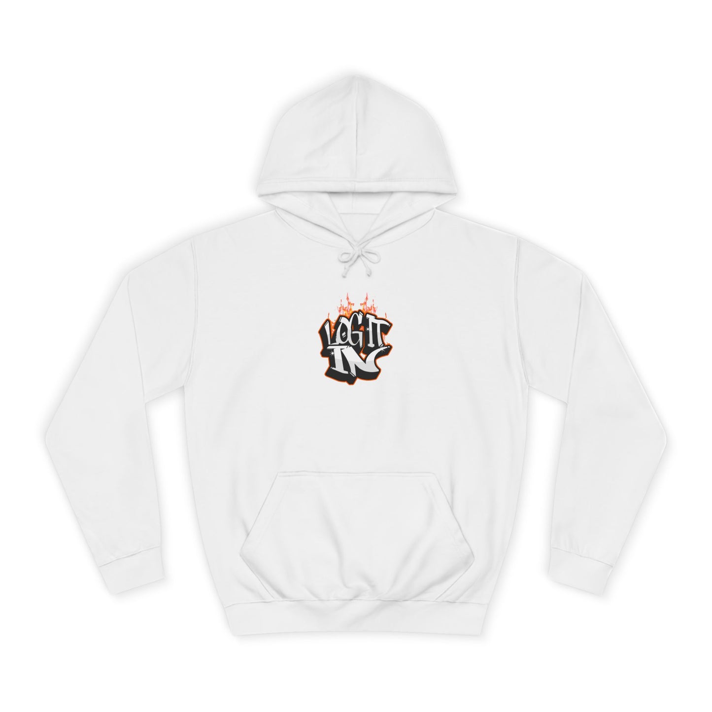 Stylish Unisex Log it in Hoodie, Casual Streetwear, Graphic Pullover, Trendy Everyday Wear, Cozy Hoodie