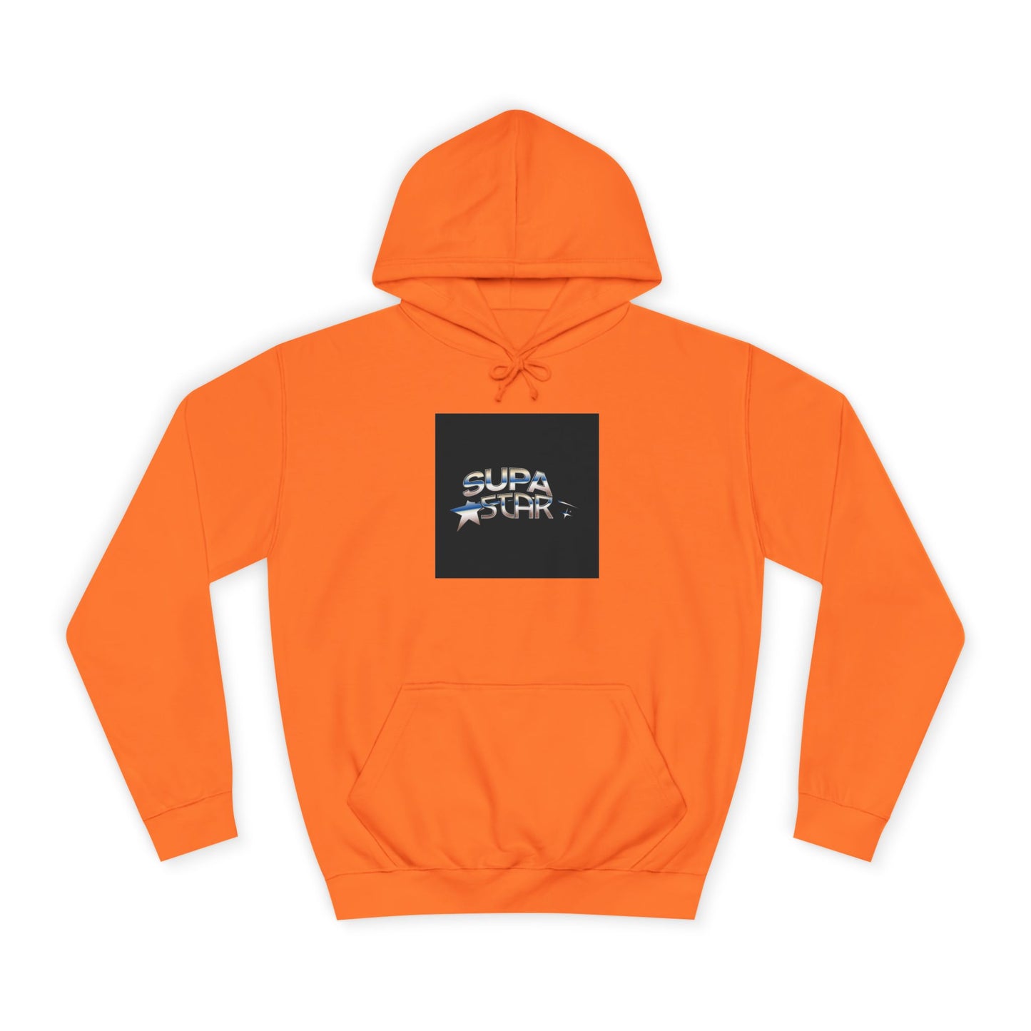 Supa Star Unisex Hoodie | Trendy Custom Apparel, Casual Wear, Star Graphic Hoodie, Adjustable Hooded Sweatshirt, Gift