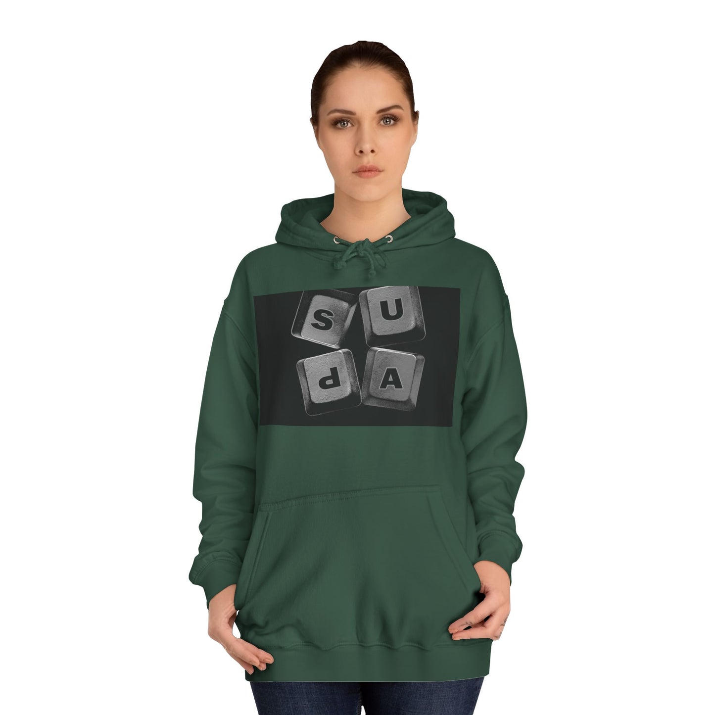 Unisex Hoodie with Graphic Design, Casual Wear, Cozy Layering,Spirit Wear