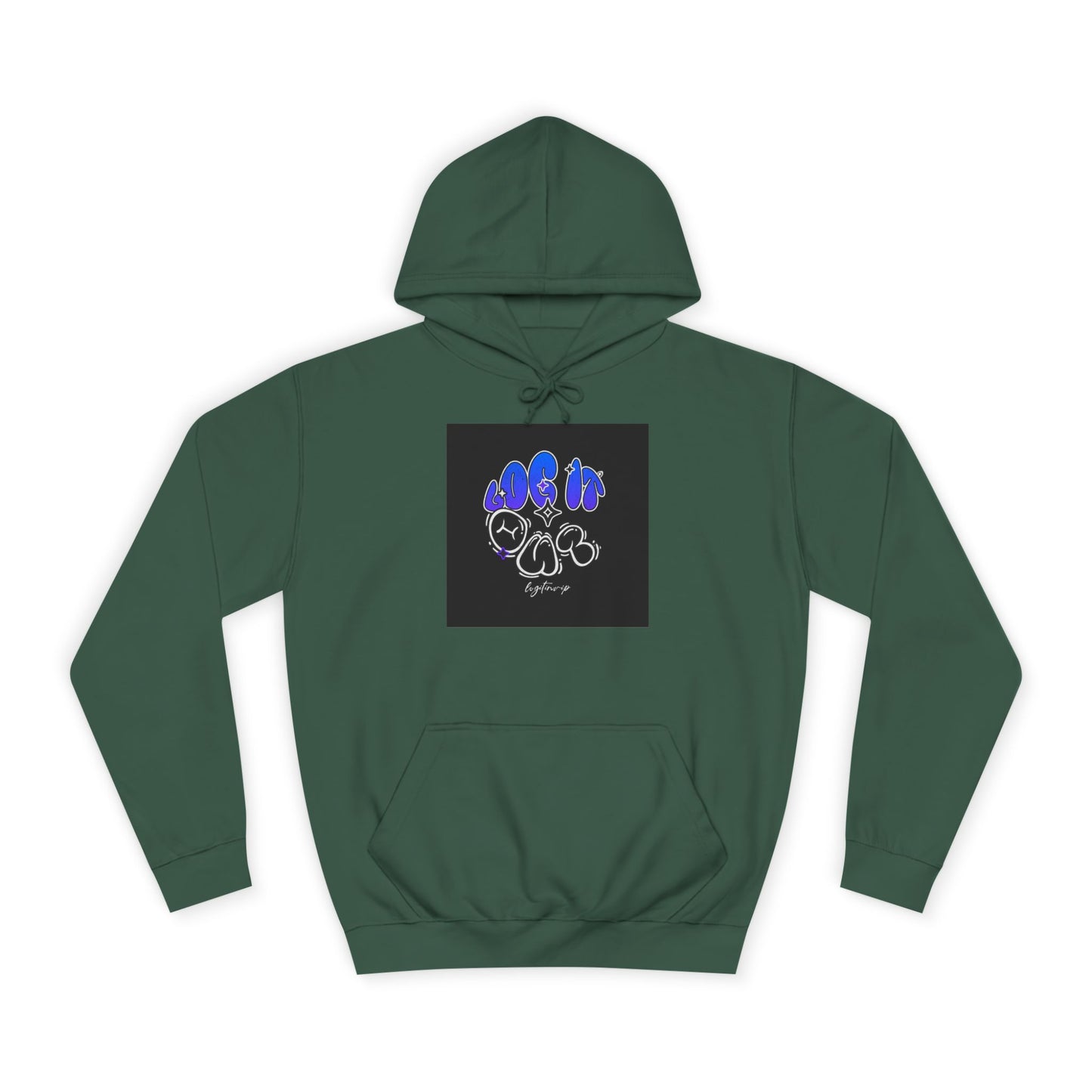 Vibrant Log it out Spirit Hoodie, Unisex Hoodie, Comfortable Sweatshirt, Graphic Hooded Sweatshirt,