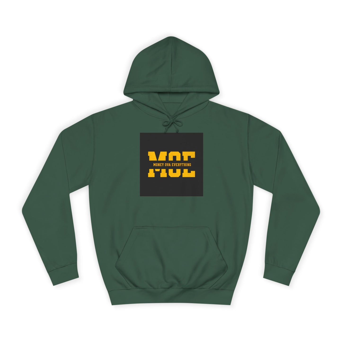 Unisex Hoodie with Bold Message, Money Ova Everything, Perfect for Every day, Money Over Everything, Casual Wear