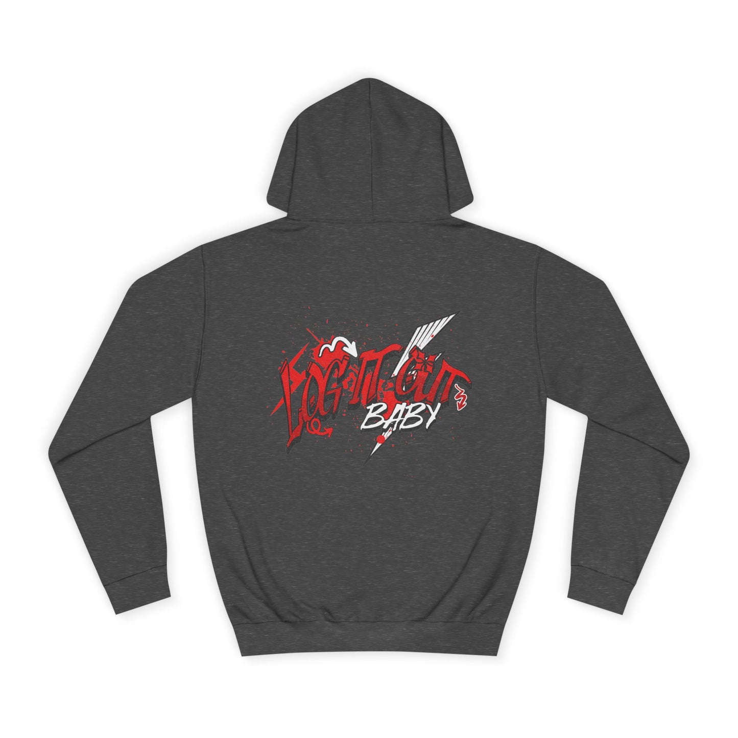 Trendy Log it out Hoodie, Graphic Sweatshirt, Unisex Casual Wear, Stylish Streetwear, Great for Gift Giving